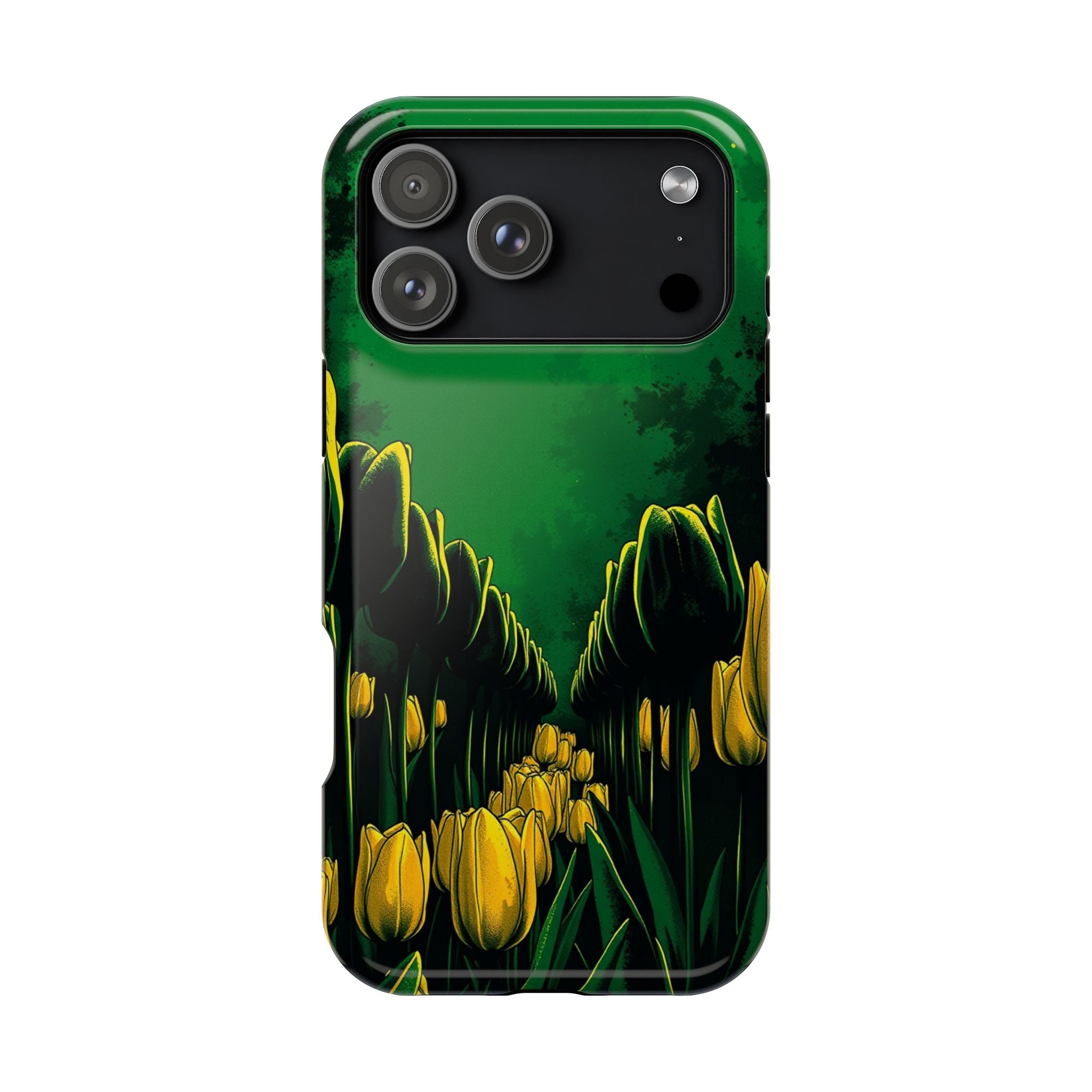 iPhone Tulip Row Emerald Green And Gold Slim Snap Case · iPhone Case