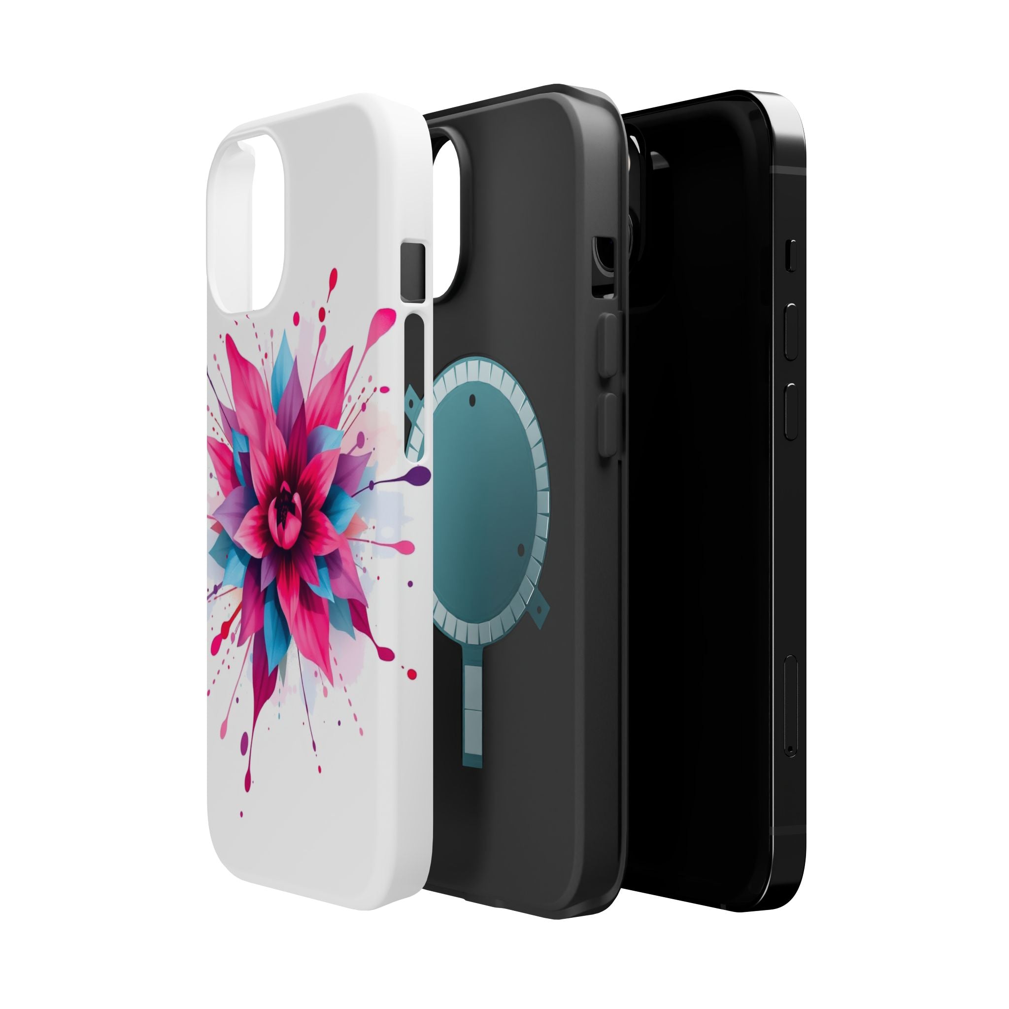 iPhone Floral Watercolor Splash Electric Art Slim iPhone Everyday · iPhone Case