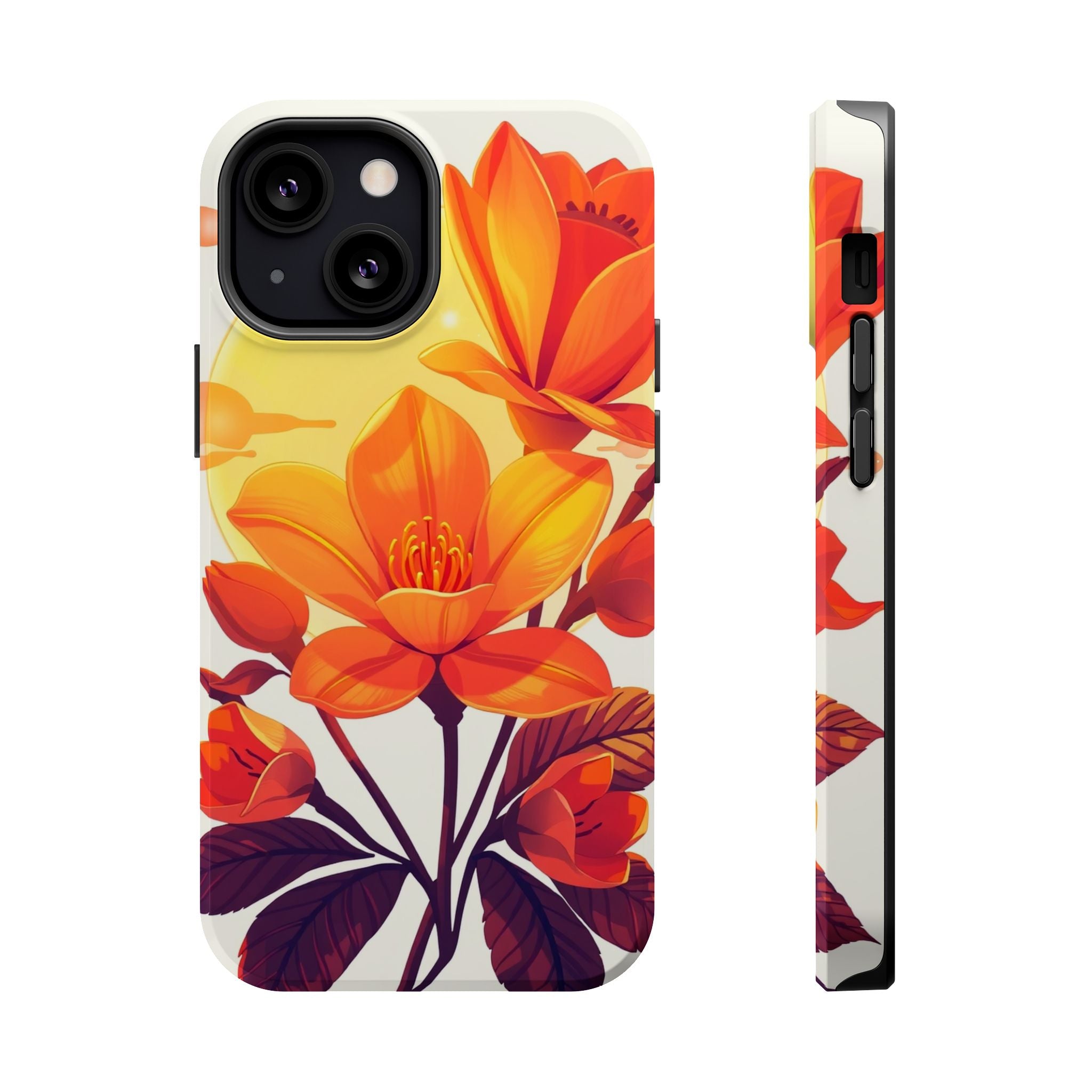 iPhone Dreamy Neon Floral Design Bold Modern Everyday Snap Case · iPhone Case