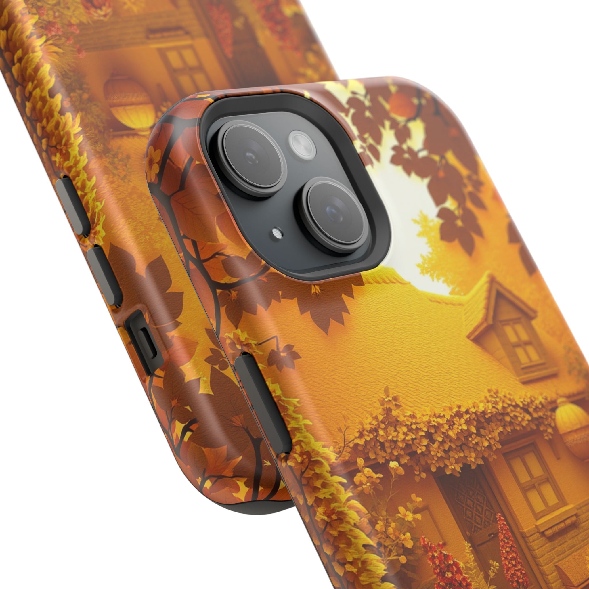 iPhone Vibrant Cottage Garden Design Slim Everyday Designer Case · iPhone Case