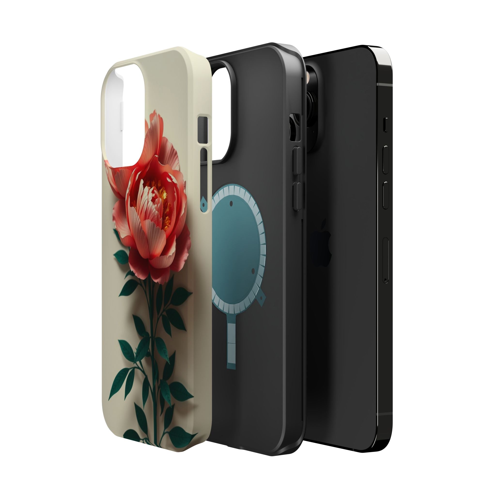 iPhone Emerald Green And Gold Peony Bouquet Slim iPhone Everyday · iPhone Case