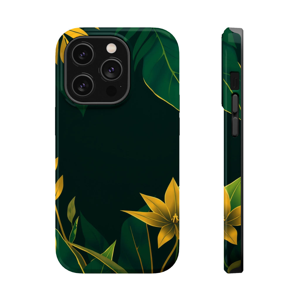 iPhone Jungle Floral Minimalist Line Art Slim Everyday Designer · iPhone Case
