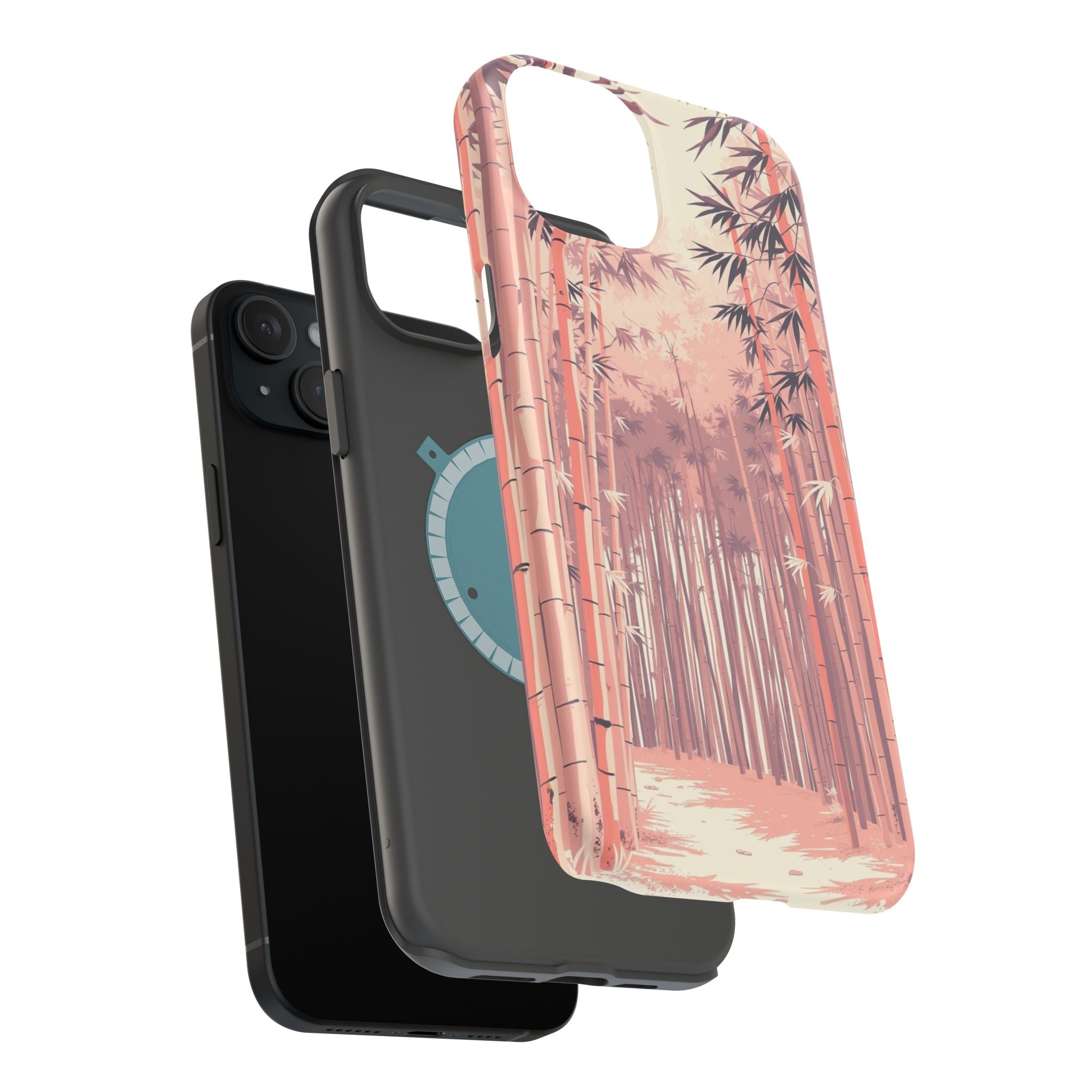 iPhone Rose Pink And Cream Bamboo Grove Slim Everyday iPhone 19 · iPhone Case