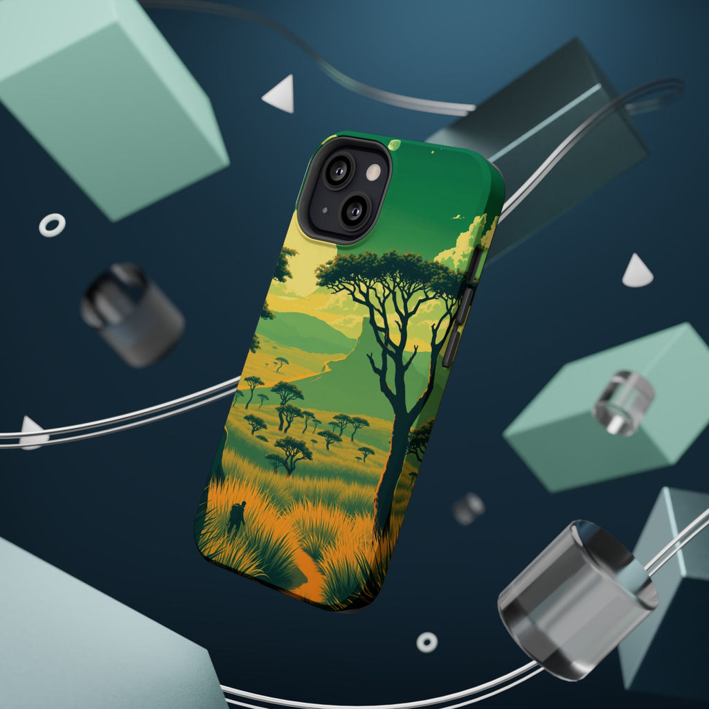 iPhone Savanna Horizon Pixel Art -Bit Slim Everyday Designer Case · iPhone Case