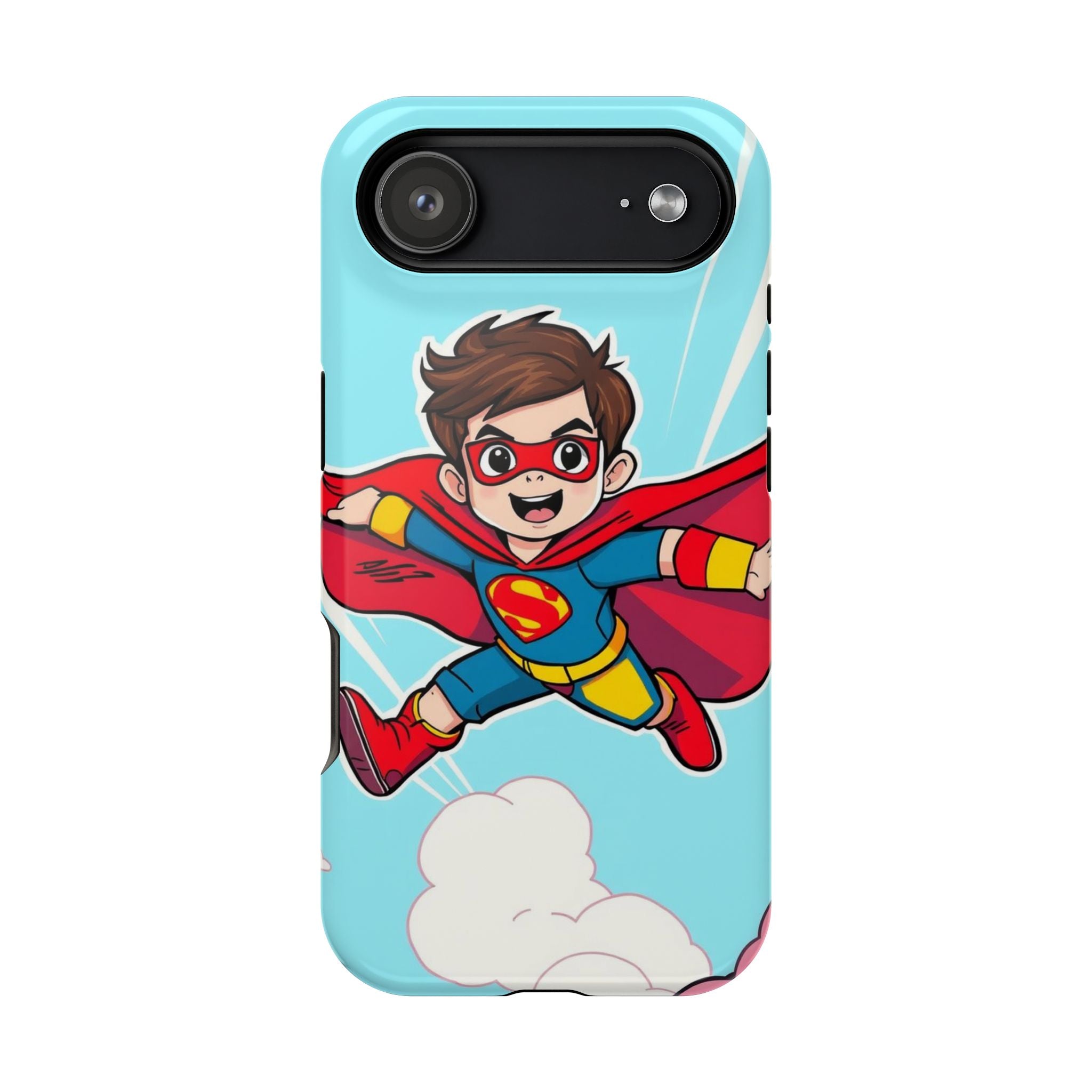 iPhone Kid Superhero Flying Kids Fun iPhone Phone Case Gift Slim · iPhone Case