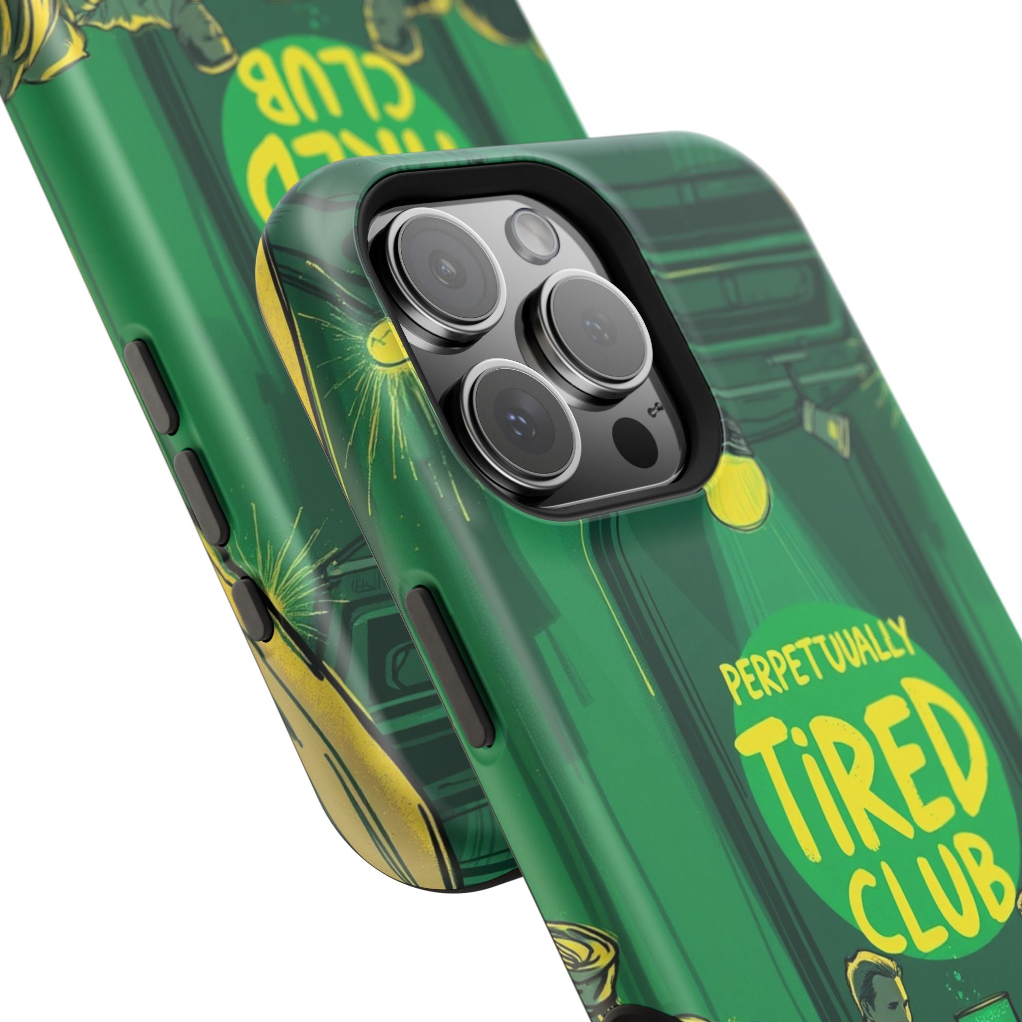 iPhone Radiant Perpetually Tired Club Design Slim Everyday Designer Case · iPhon