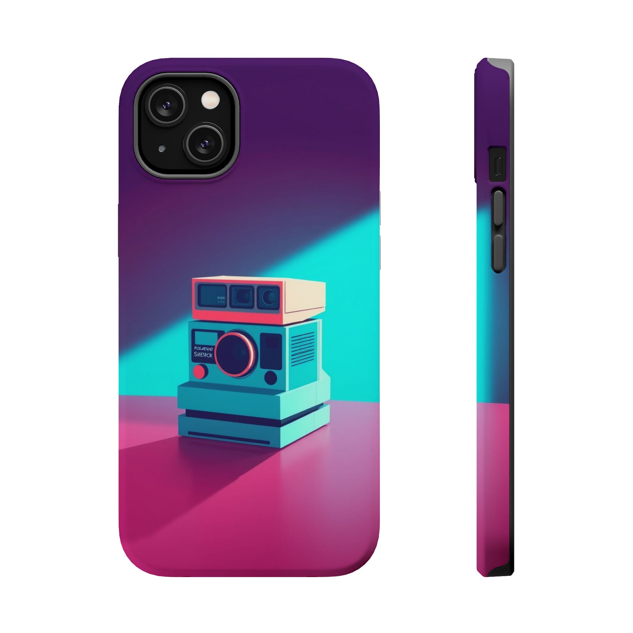 iPhone Polaroid Stack Memory Pop Art Bold Slim Everyday Designer Case · iPhone C