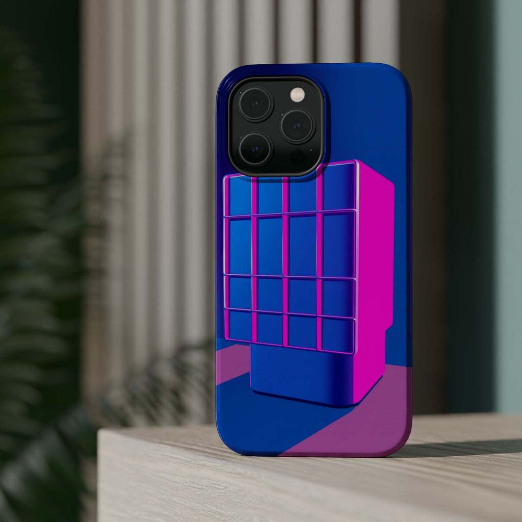 iPhone Earthy 80s Grid Synthwave Design Slim Everyday Designer Case · iPhone Cas