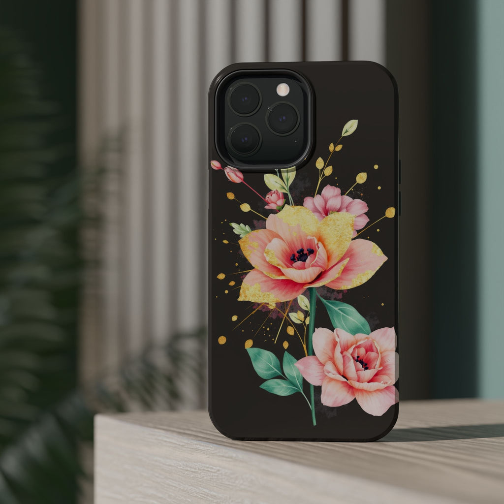 iPhone Earthy Floral Watercolor Splash Design Clean iPhone 14 Minimal · iPhone C