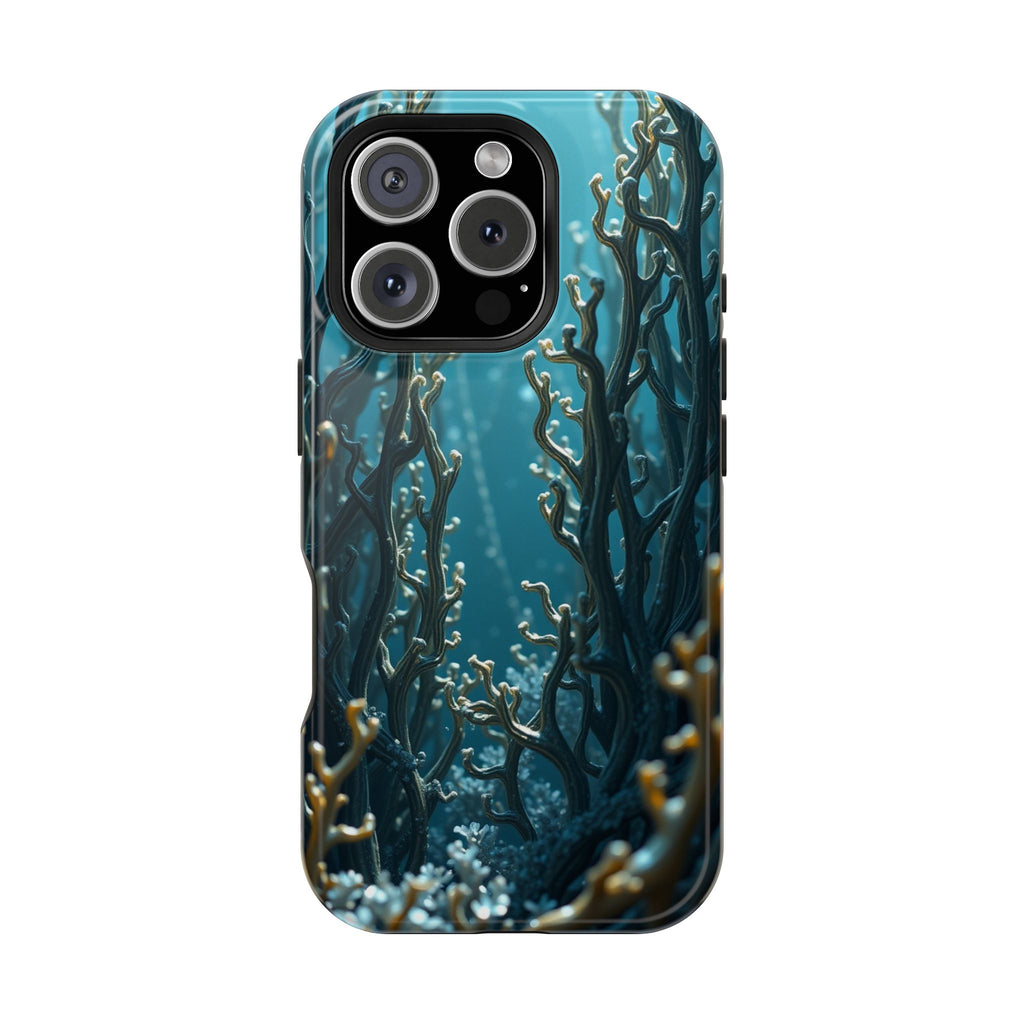 iPhone Midnight Blue And Silver Kelp Forest Slim iPhone Everyday · iPhone Case
