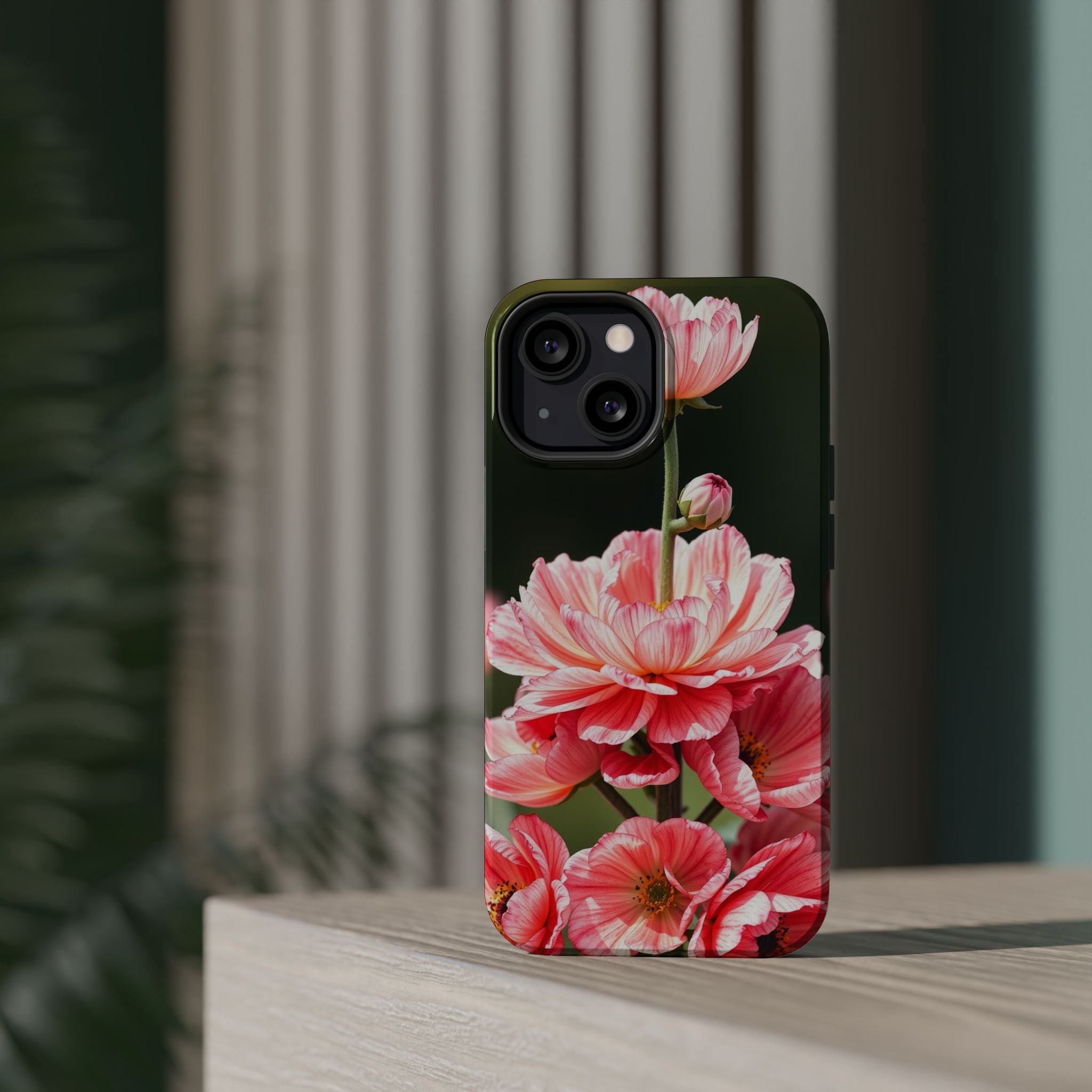 iPhone Ranunculus Stack Vibrant Watercolor Slim Snap Case · iPhone Case
