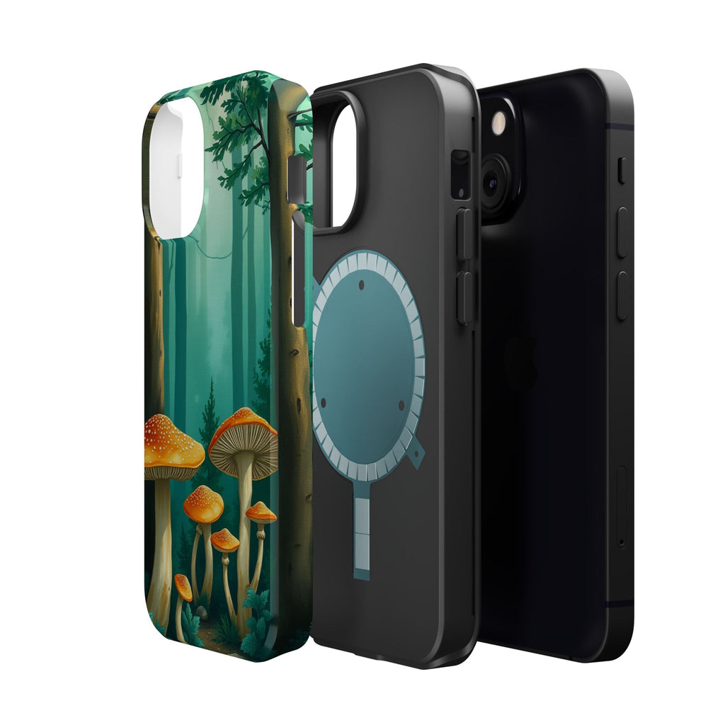 iPhone Mushroom Forest Oil Painting Impressionist iPhone Clean Minimal · iPhone