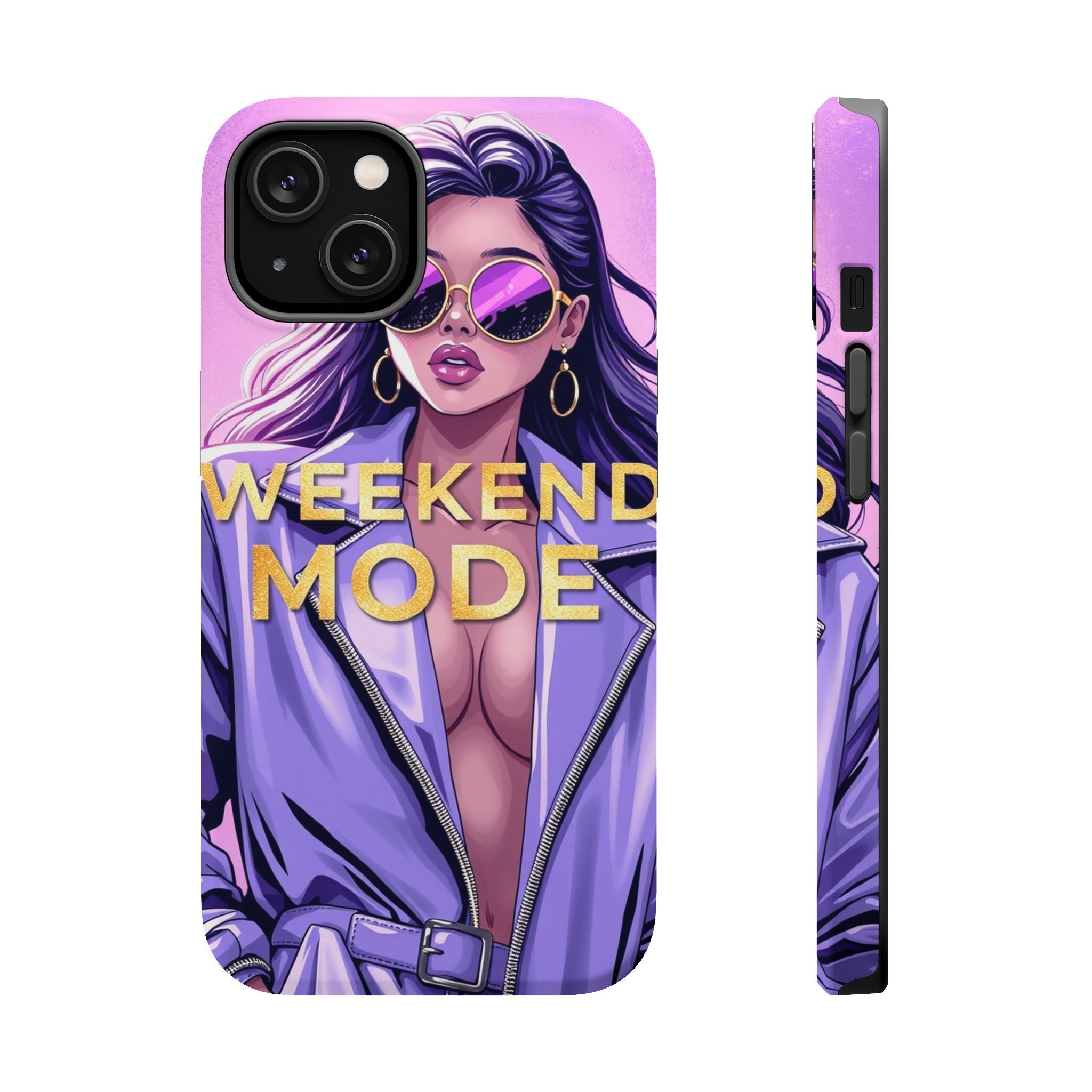 iPhone Lavender And Pearl Weekend Mode On Slim Everyday Designer Case · iPhone C
