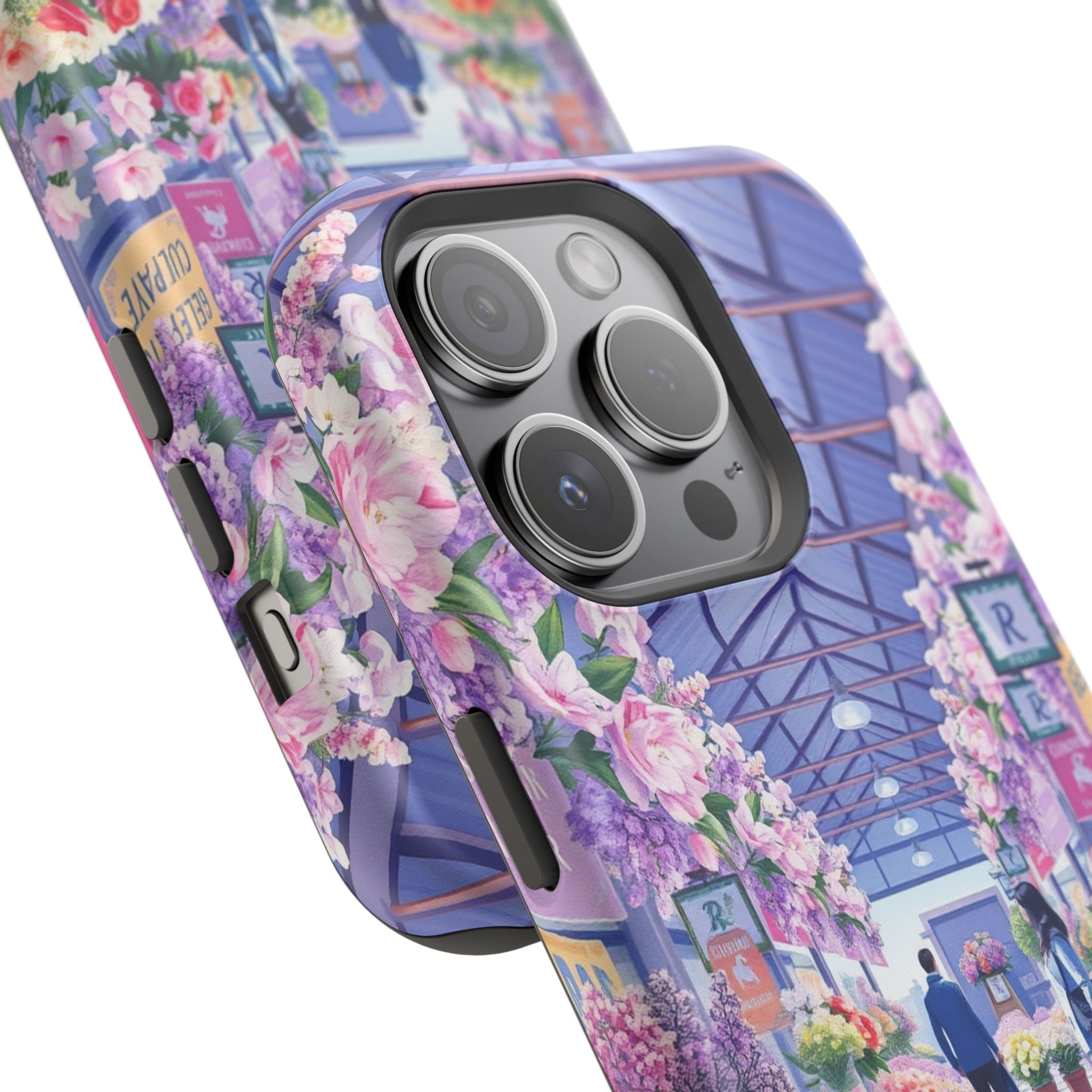 iPhone Flower Market Cinematic Art Clean Minimal Snap Cas Slim Snap Case · iPhon