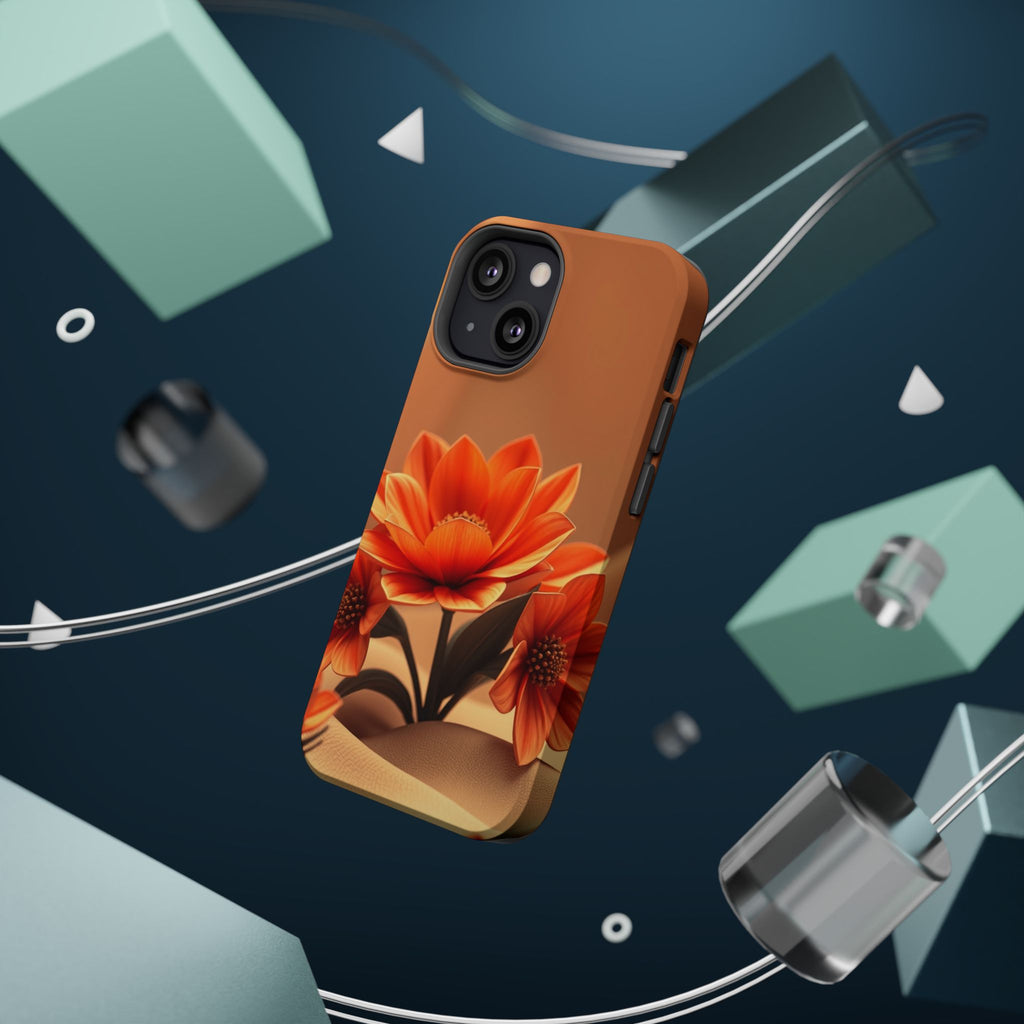 iPhone Floral Geometric 3D Digital Bold Modern Everyday Snap Case · iPhone Case
