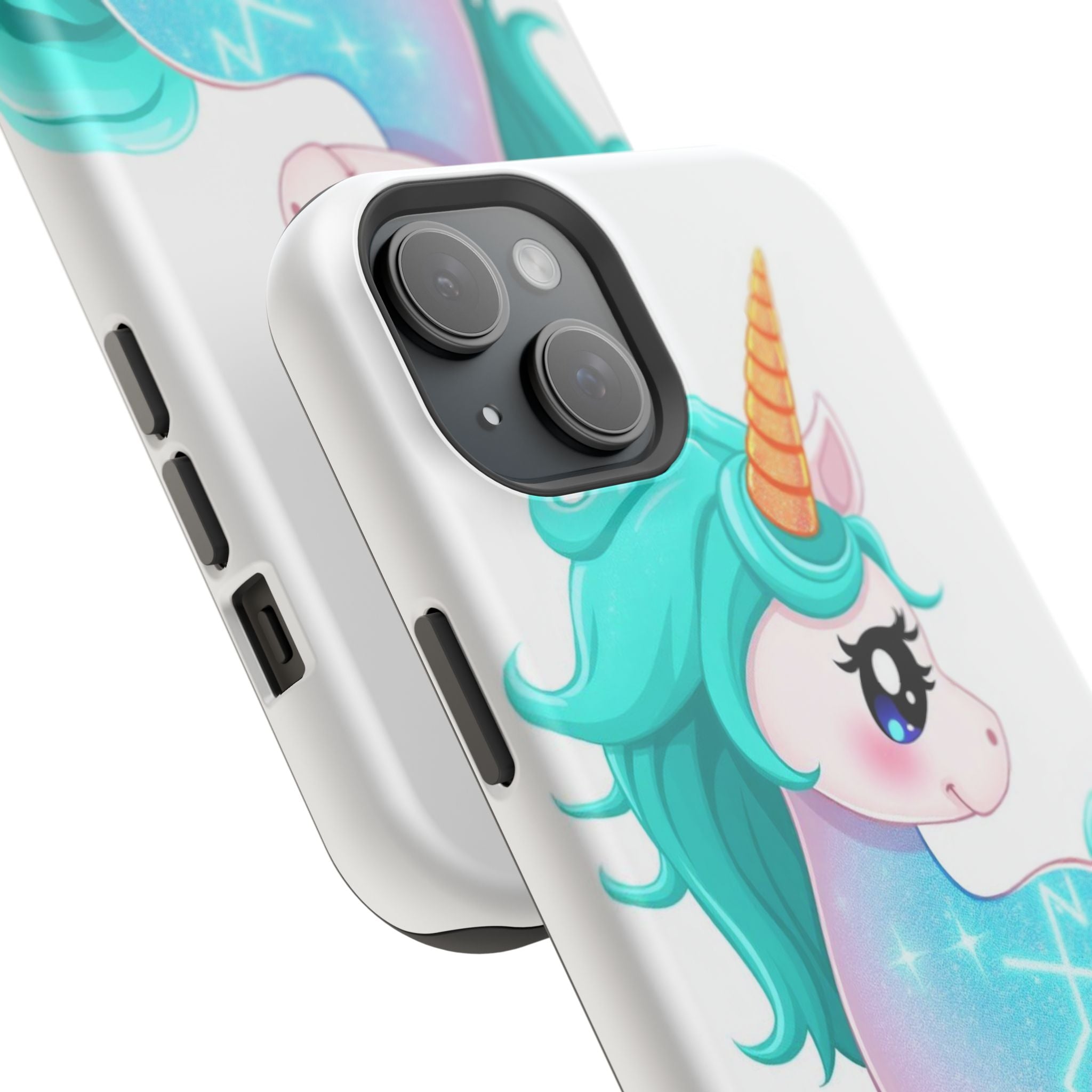 iPhone Turquoise Sparkle Unicorn Kids Fun iPhone Phone Case Gift · iPhone Case
