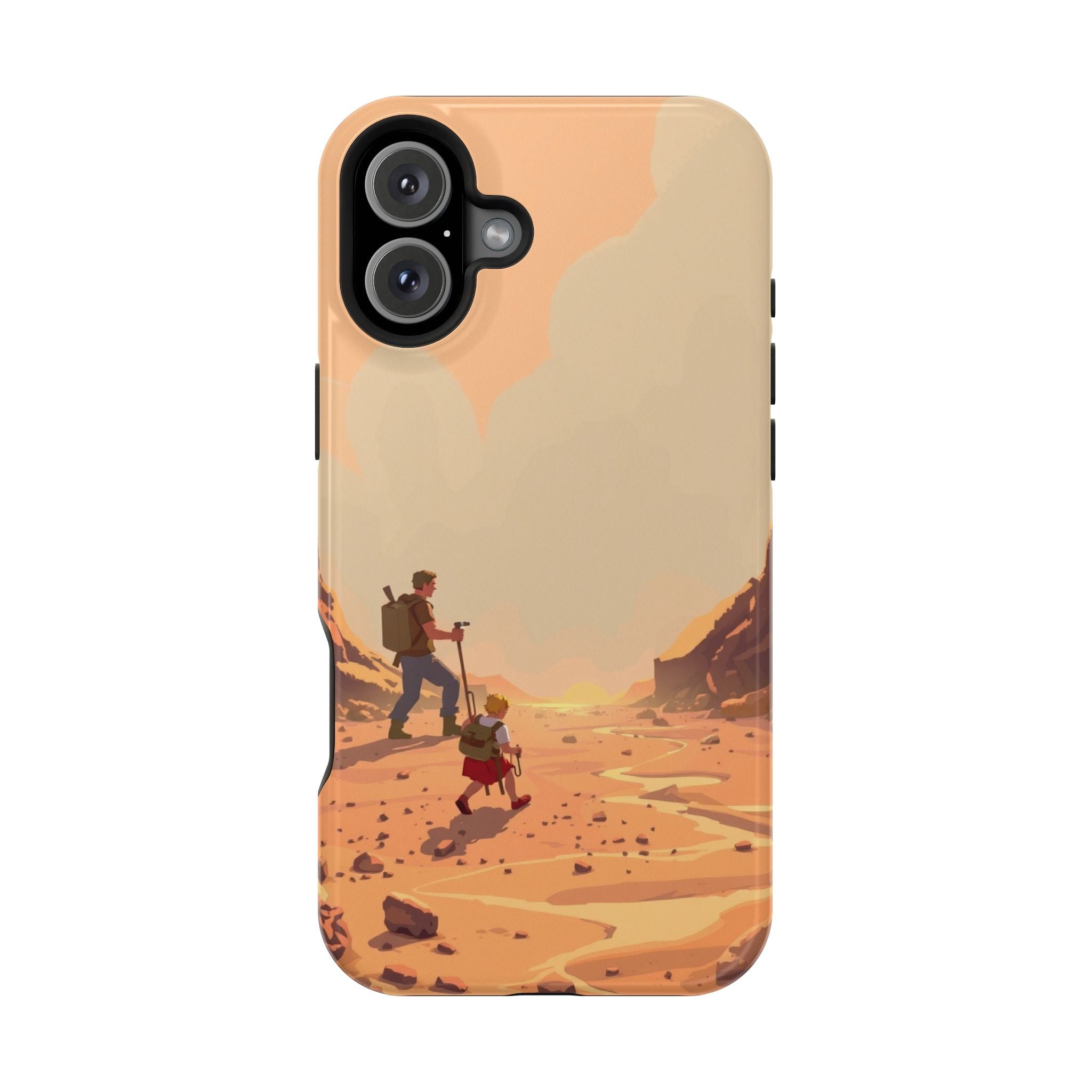 iPhone Burnt Orange And Sand Barely Surviving Slim Everyday Designer Case · iPho