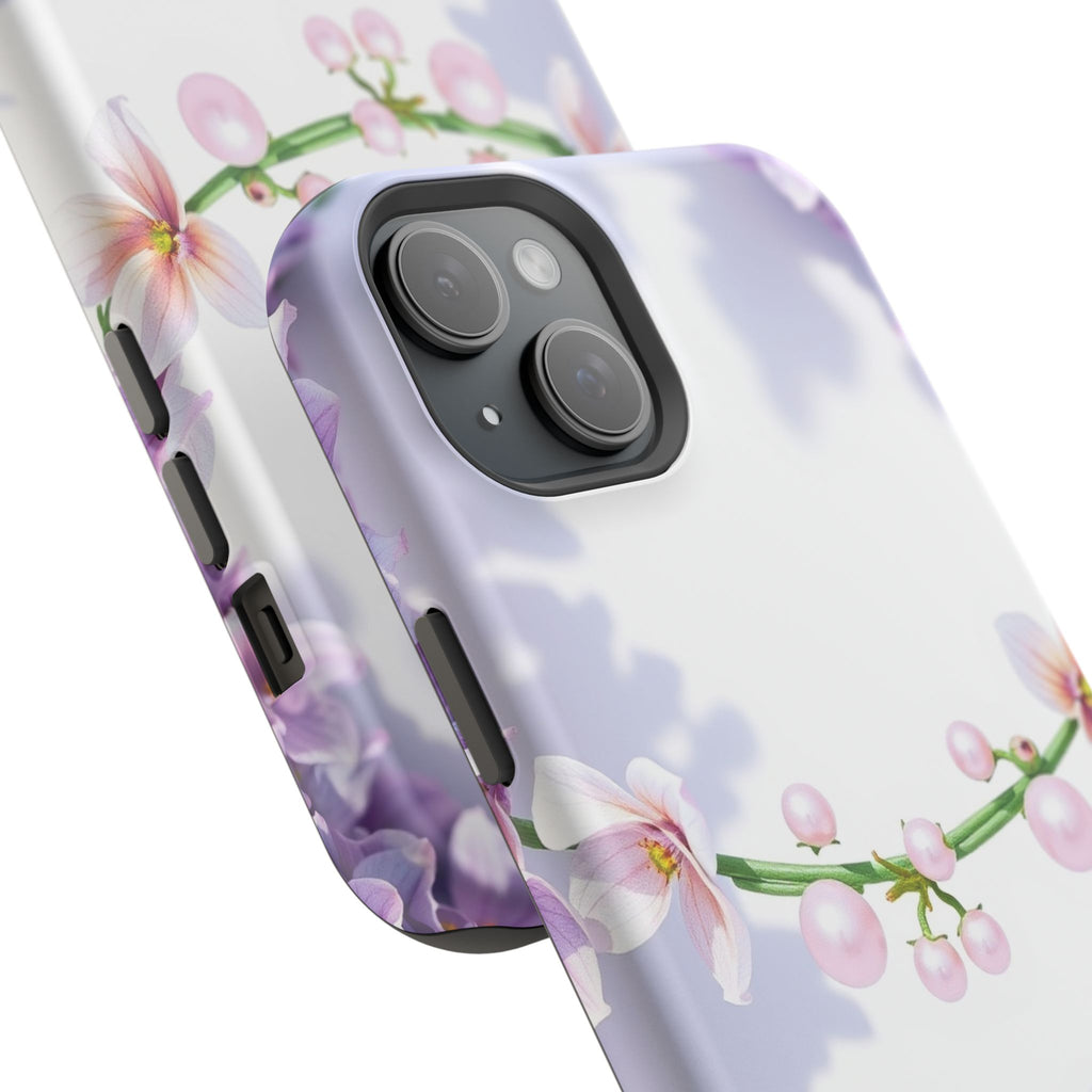 iPhone Vibrant Floral Crown Design Clean Minimal Snap Cas Slim Snap Case · iPhon