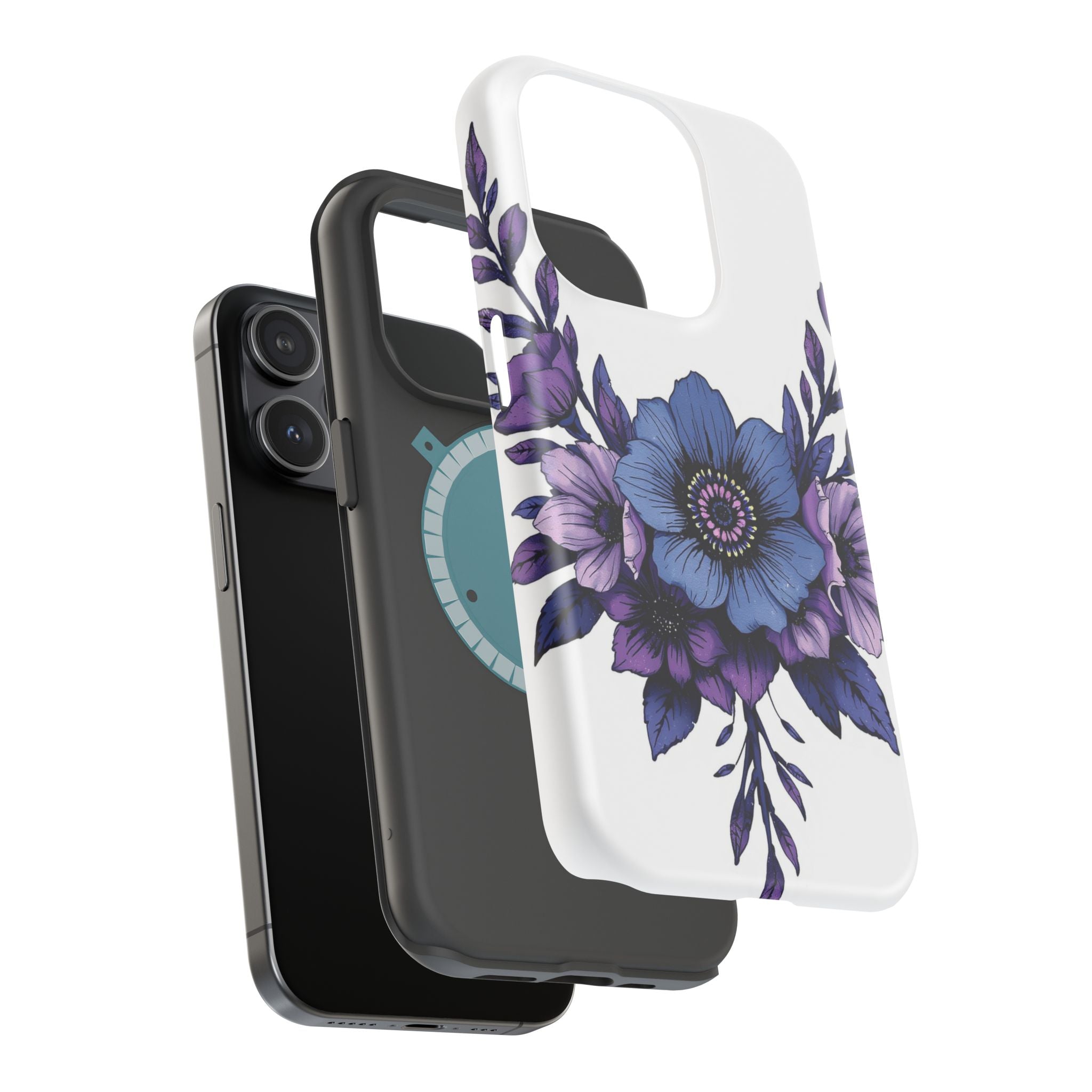 iPhone Floral Crown Grunge Distressed Slim Everyday Designer Case · iPhone Case