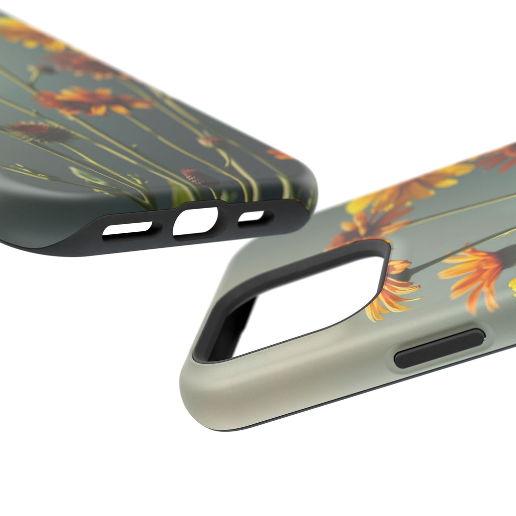 iPhone Mustard And Rust Wildflower Bunch Slim Everyday iPhone Designer · iPhone