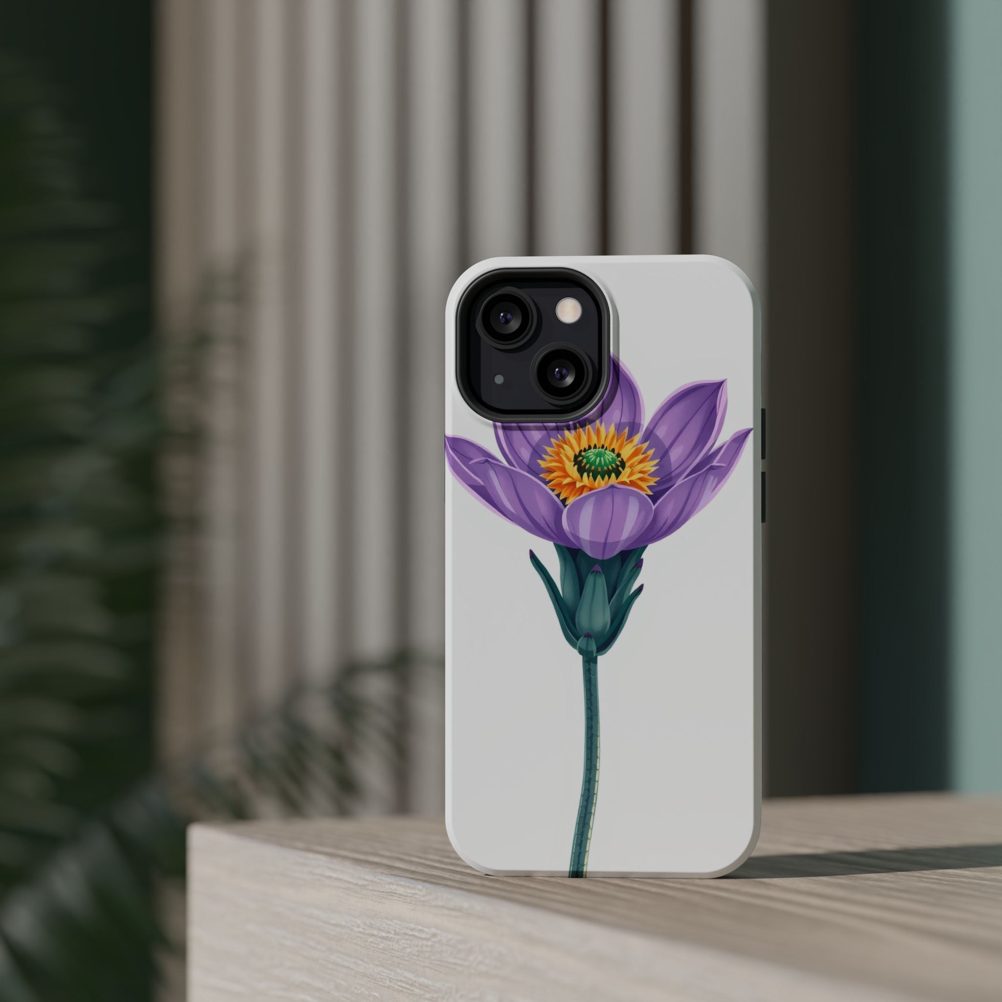 iPhone Indigo And Violet Desert Flower Slim Everyday Designer Case · iPhone Case