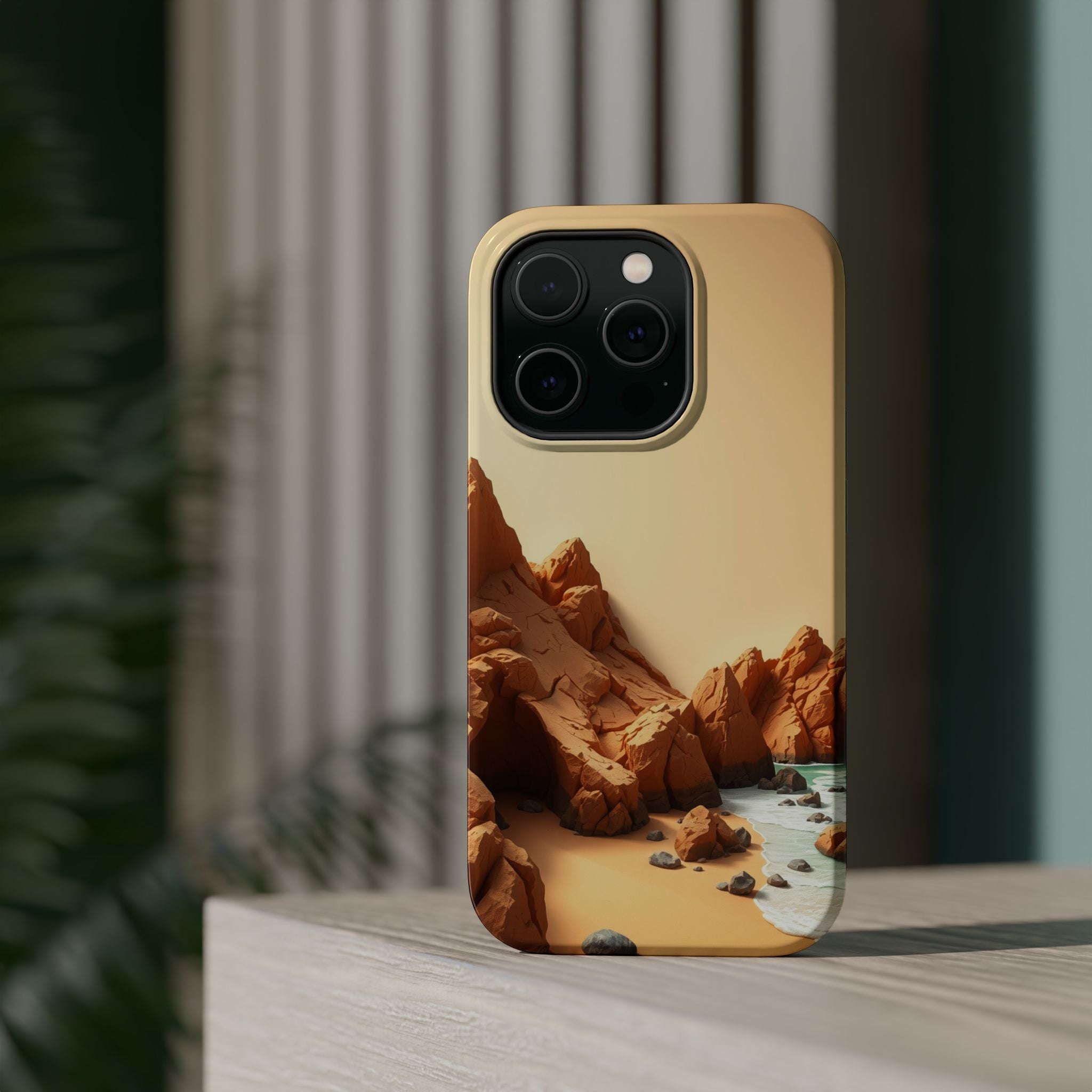iPhone Serene Rocky Coastline Design Slim Everyday Designer Case · iPhone Case