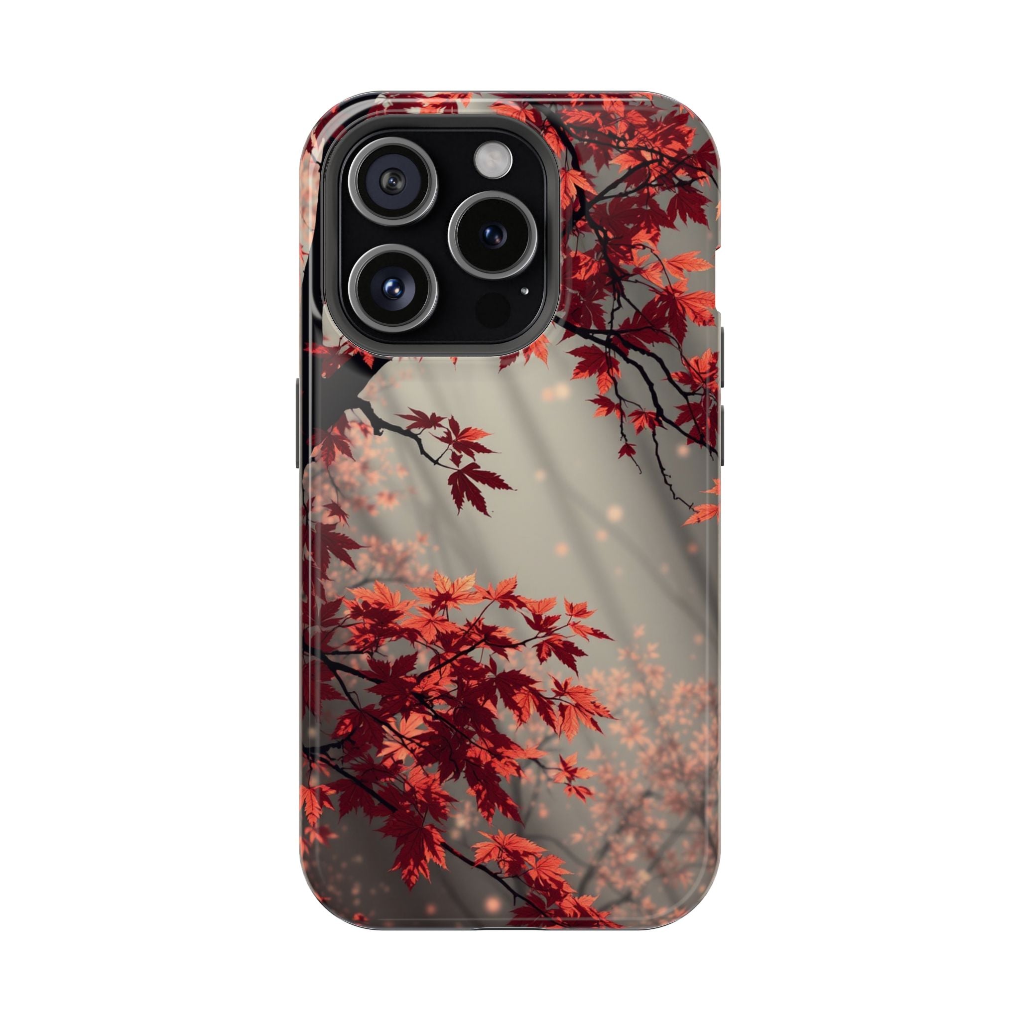 iPhone Charcoal And Copper Autumn Maple Slim Everyday iPhone 17 · iPhone Case