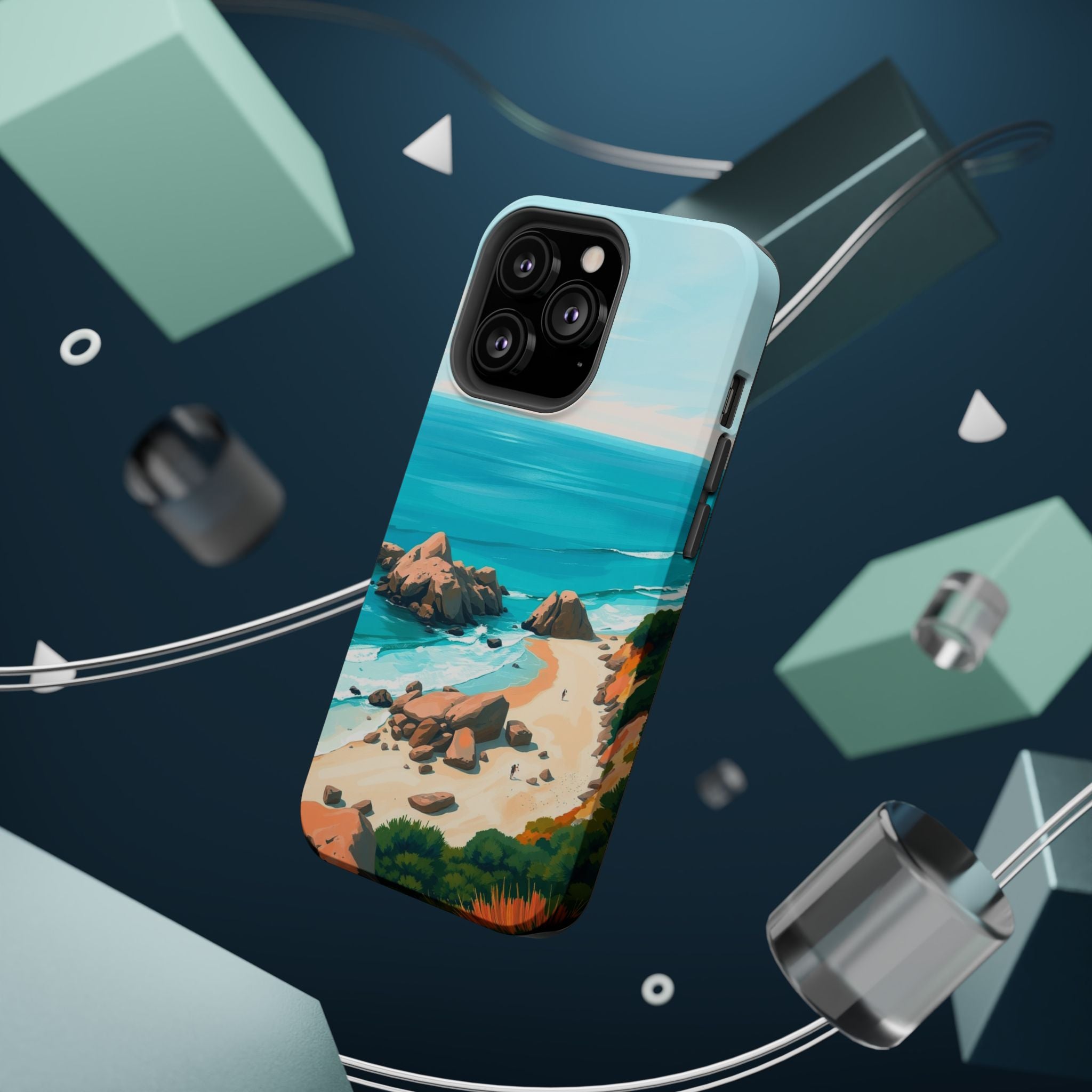 iPhone Pebble Beach Cinematic Art Bold Modern Everyday Snap Case · iPhone Case