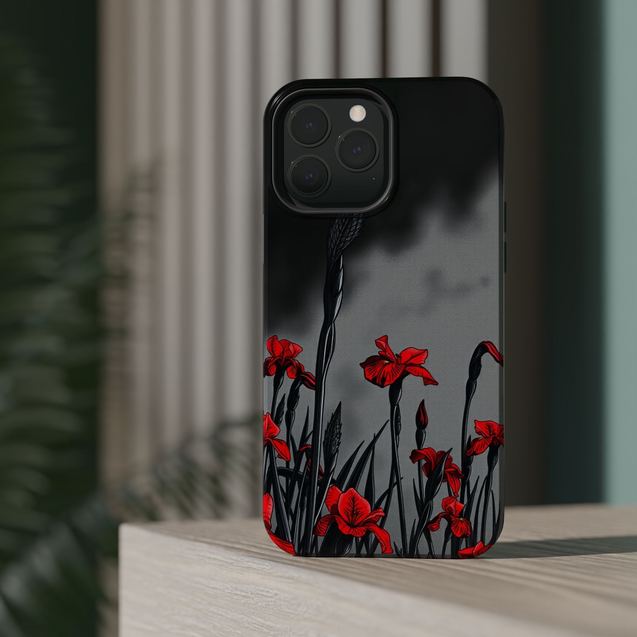 iPhone Iris Garden Cinematic Art Soft Finish Everyday Cas Slim Snap Case · iPhon