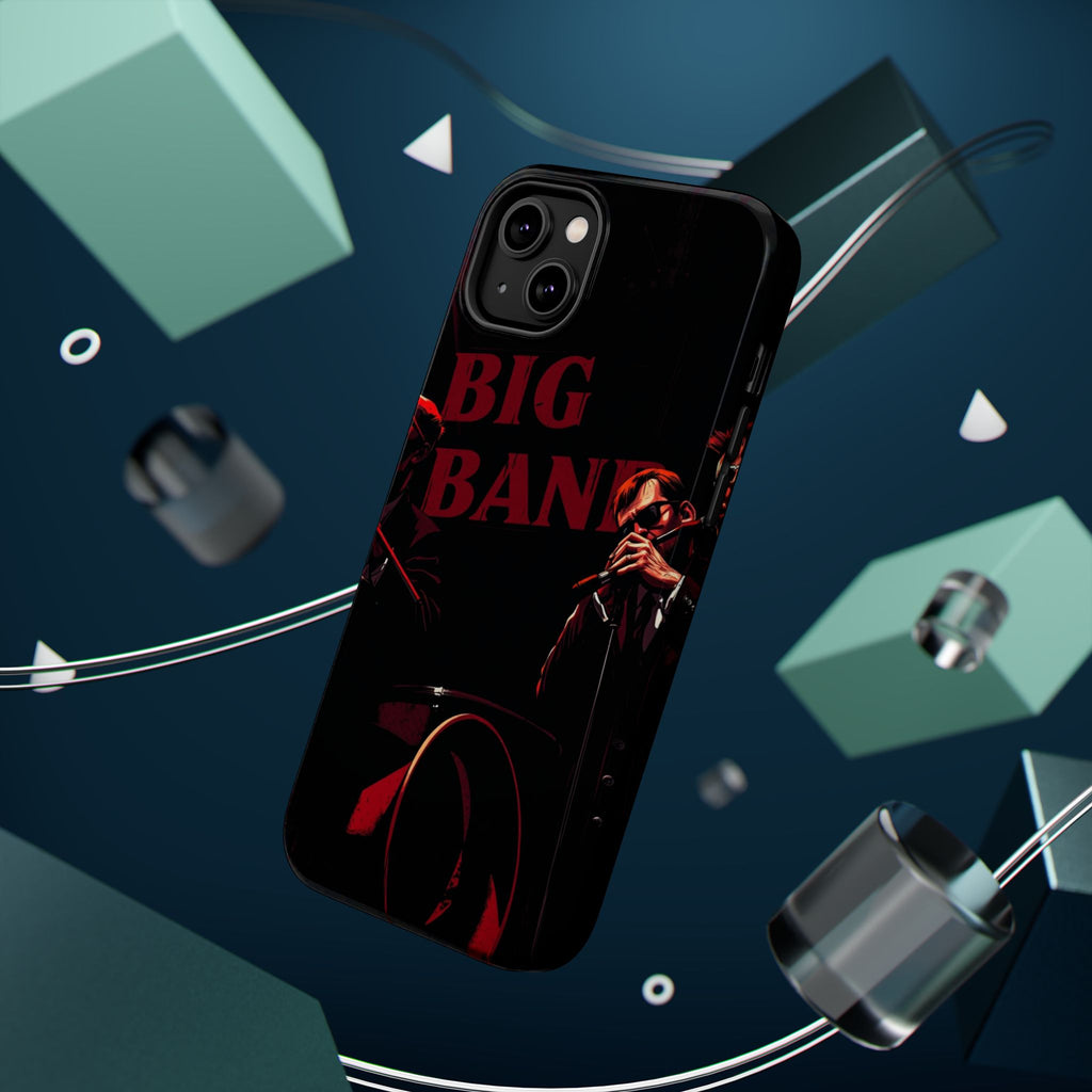 iPhone Black And Crimson Big Band Era Slim Everyday Designer Case · iPhone Case