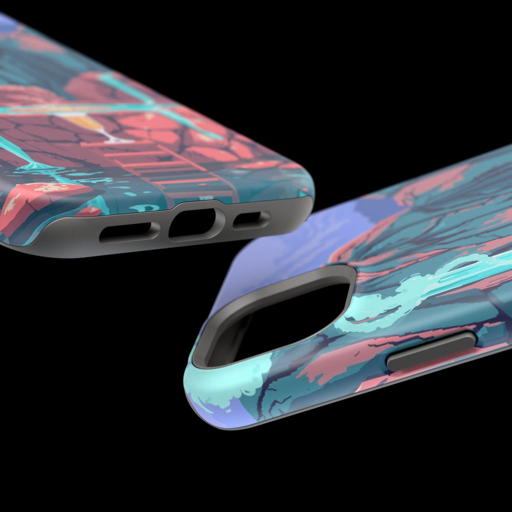 iPhone Hot Spring Steam Electric Art Slim Everyday Designer Case · iPhone Case