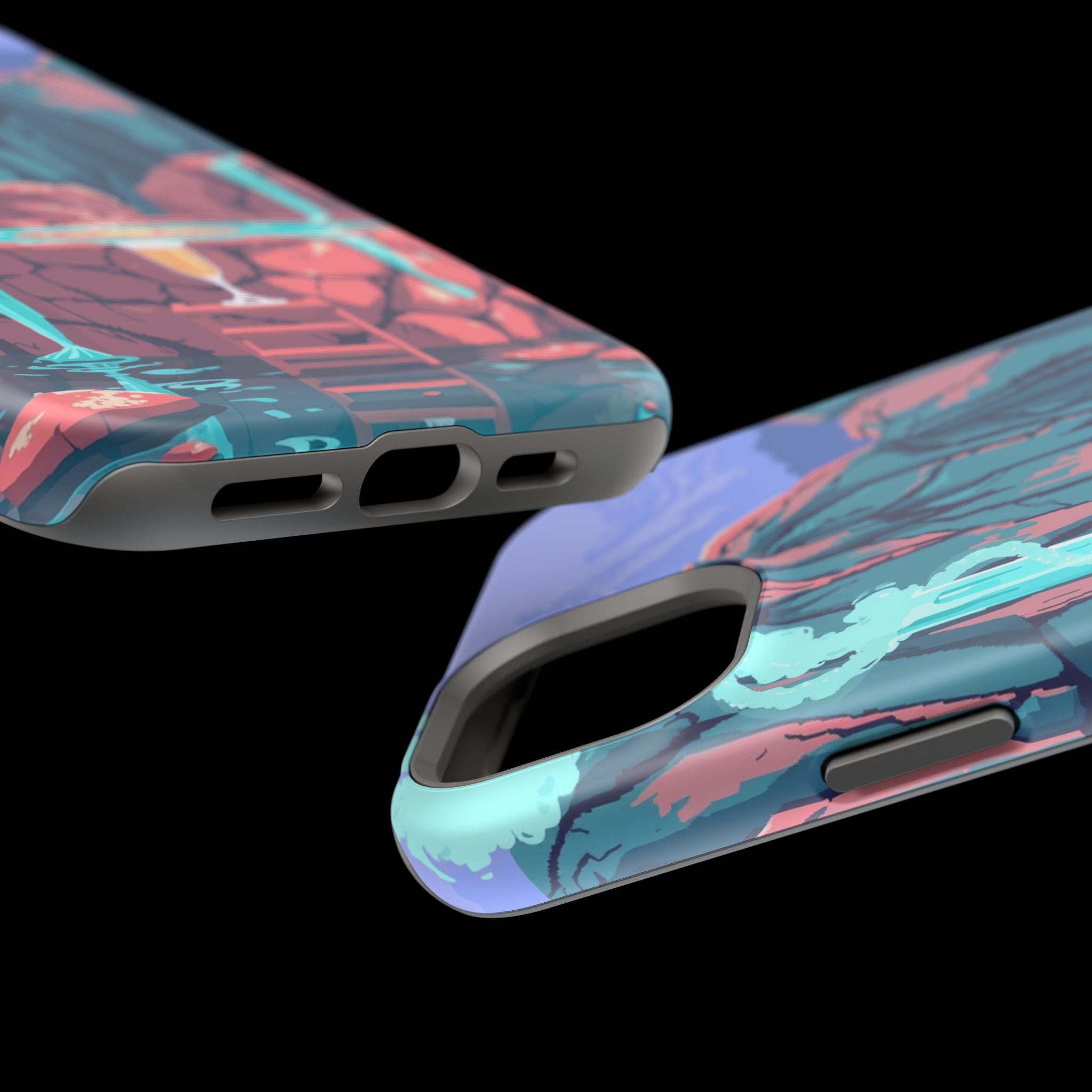 iPhone Hot Spring Steam Electric Art Slim Everyday Designer Case · iPhone Case