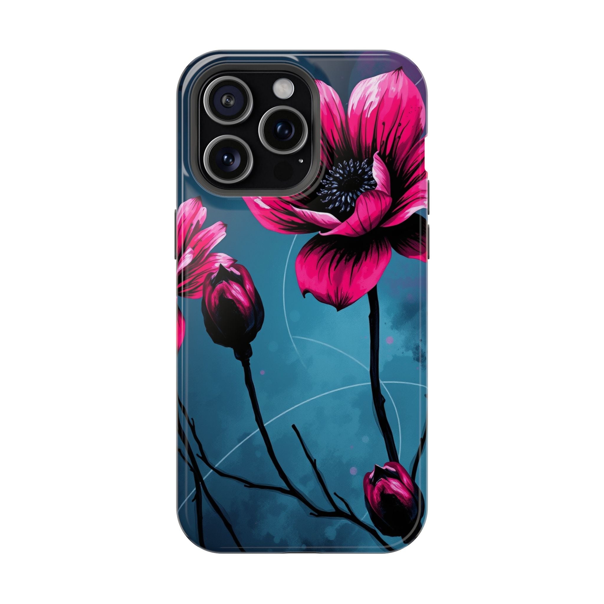 iPhone Floral Ink Wash Bold Art Slim Everyday Designer Case · iPhone Case