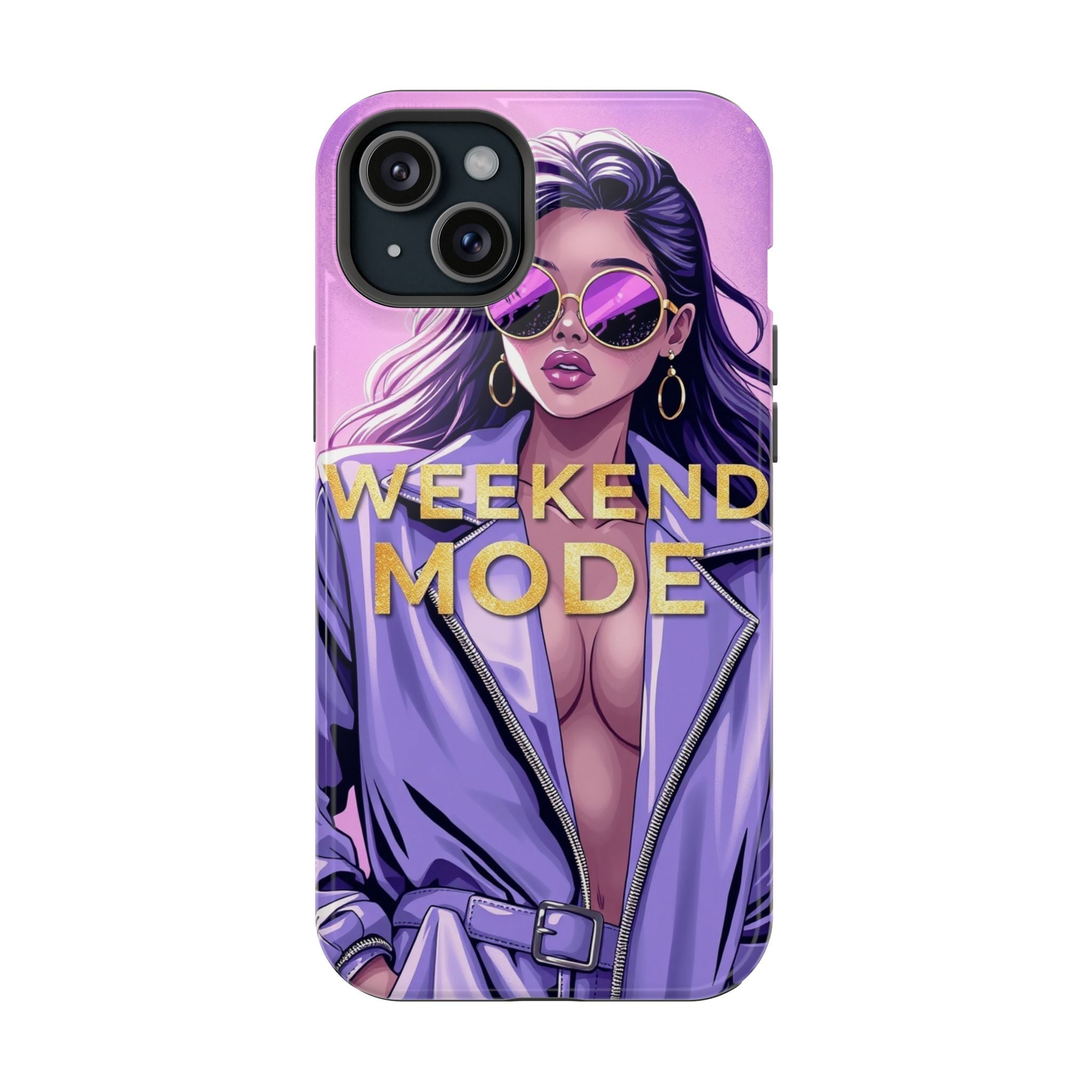 iPhone Lavender And Pearl Weekend Mode On Slim Everyday Designer Case · iPhone C