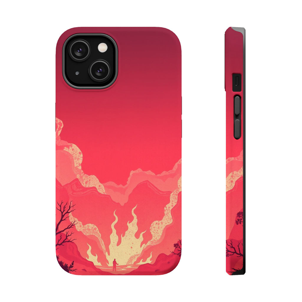 iPhone Wildfire Glow Grunge Distressed Slim Everyday Designer Case · iPhone Case