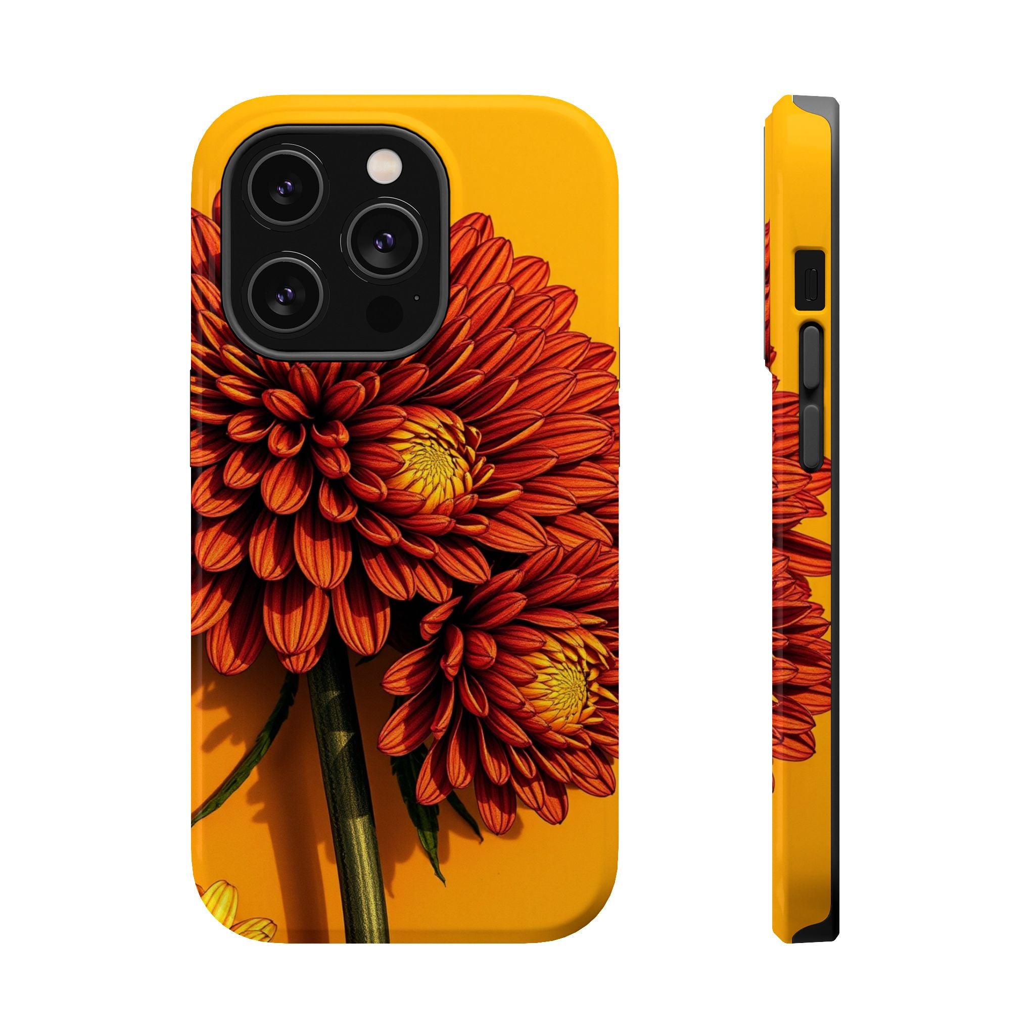 iPhone Mustard And Rust Ranunculus Stack Slim Everyday iPhone 14 · iPhone Case