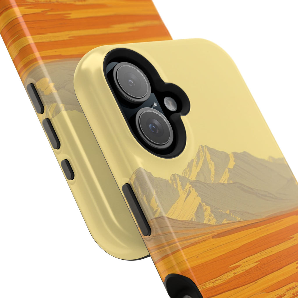 iPhone Mustard And Rust Tundra Expanse Slim Everyday Designer Case · iPhone Case