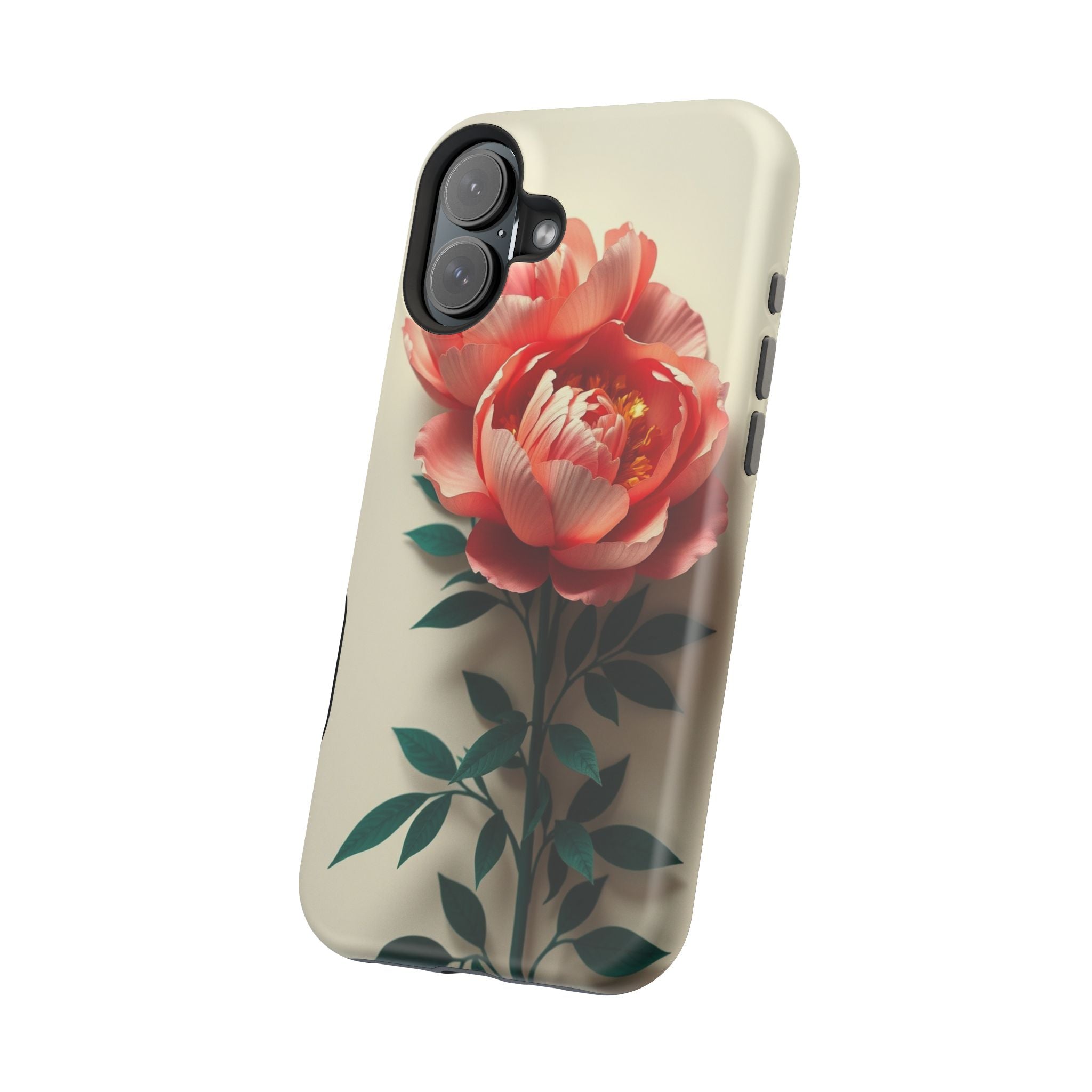 iPhone Emerald Green And Gold Peony Bouquet Slim iPhone Everyday · iPhone Case