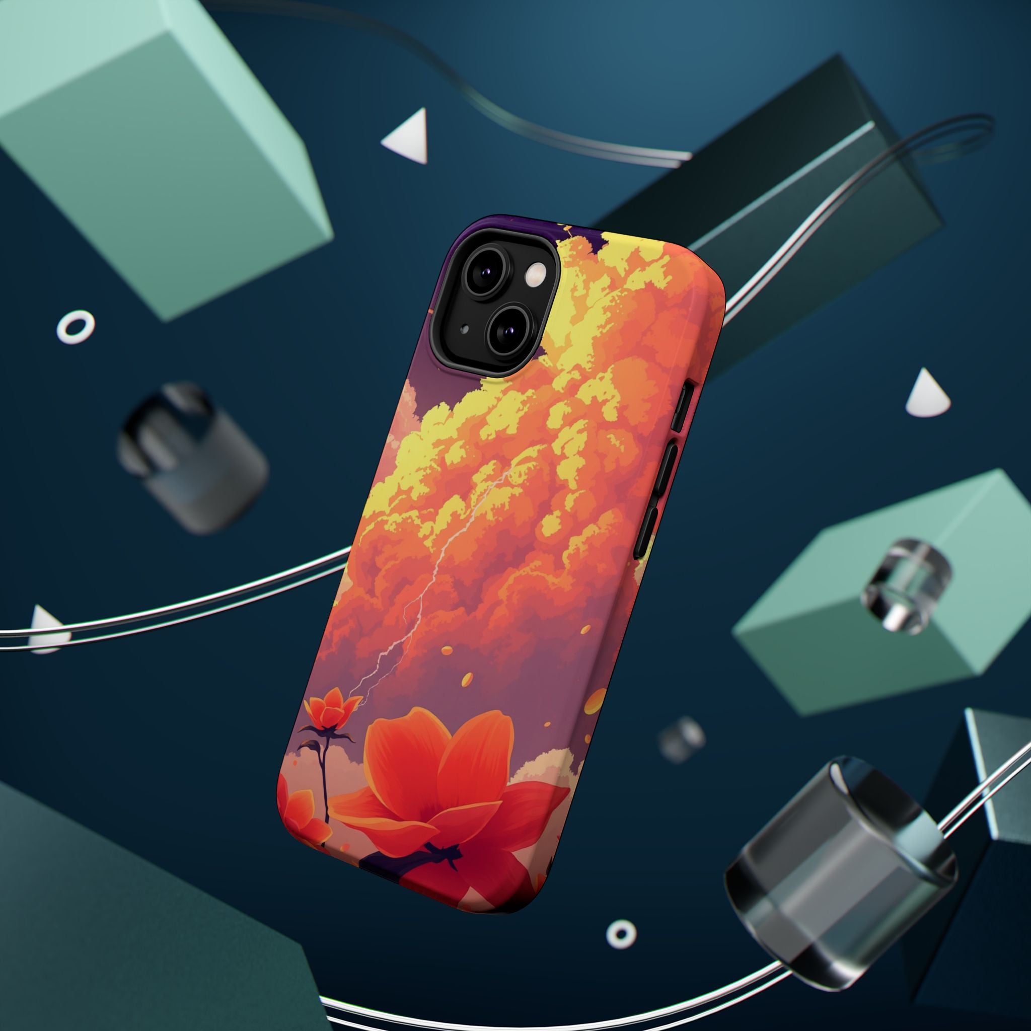 iPhone Sunset Amber And Peach Petal Storm Slim iPhone Everyday Designer · iPhone