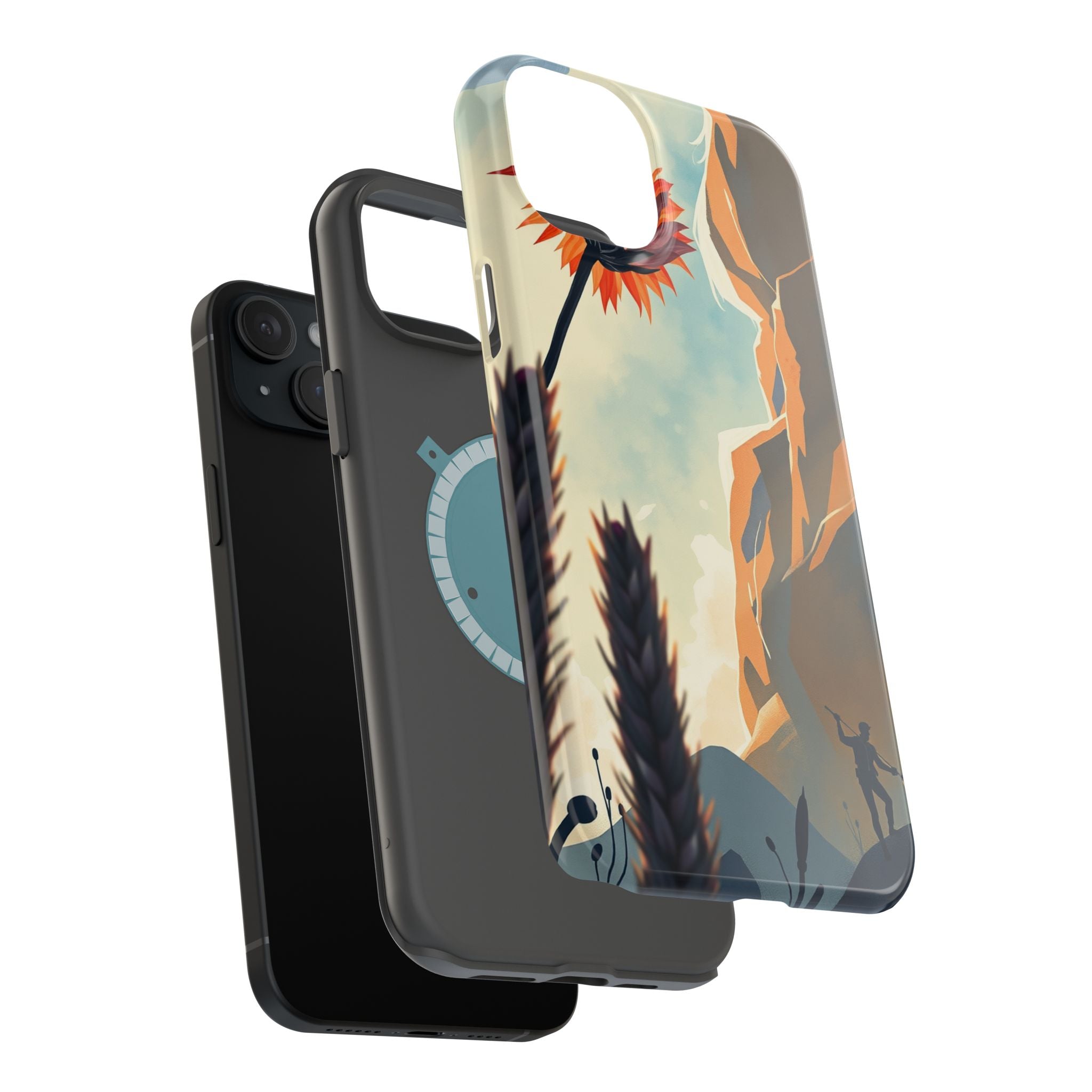 iPhone Bud Burst Vibrant Watercolor Artistic Everyday Cas Slim Snap Case · iPhon
