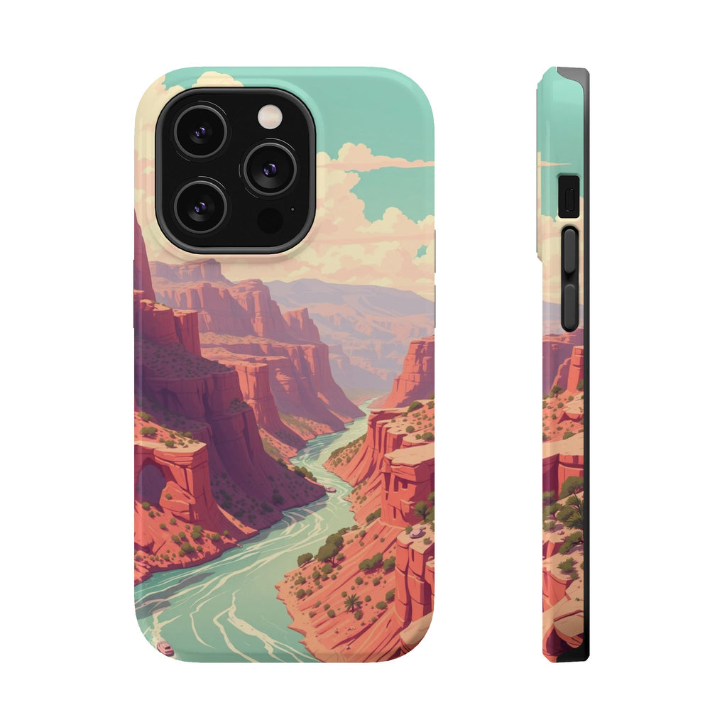 iPhone River Canyon Electric Art Bold Modern Everyday Snap Case · iPhone Case