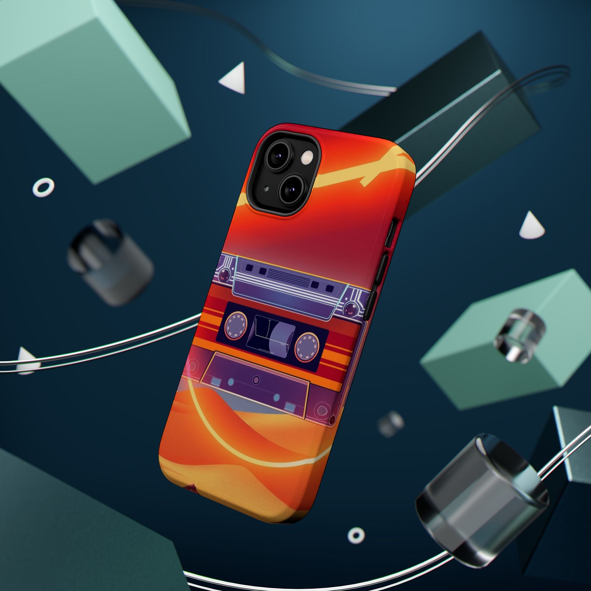 iPhone Cassette Tape Rewind Bold Art Slim Everyday Designer Case · iPhone Case