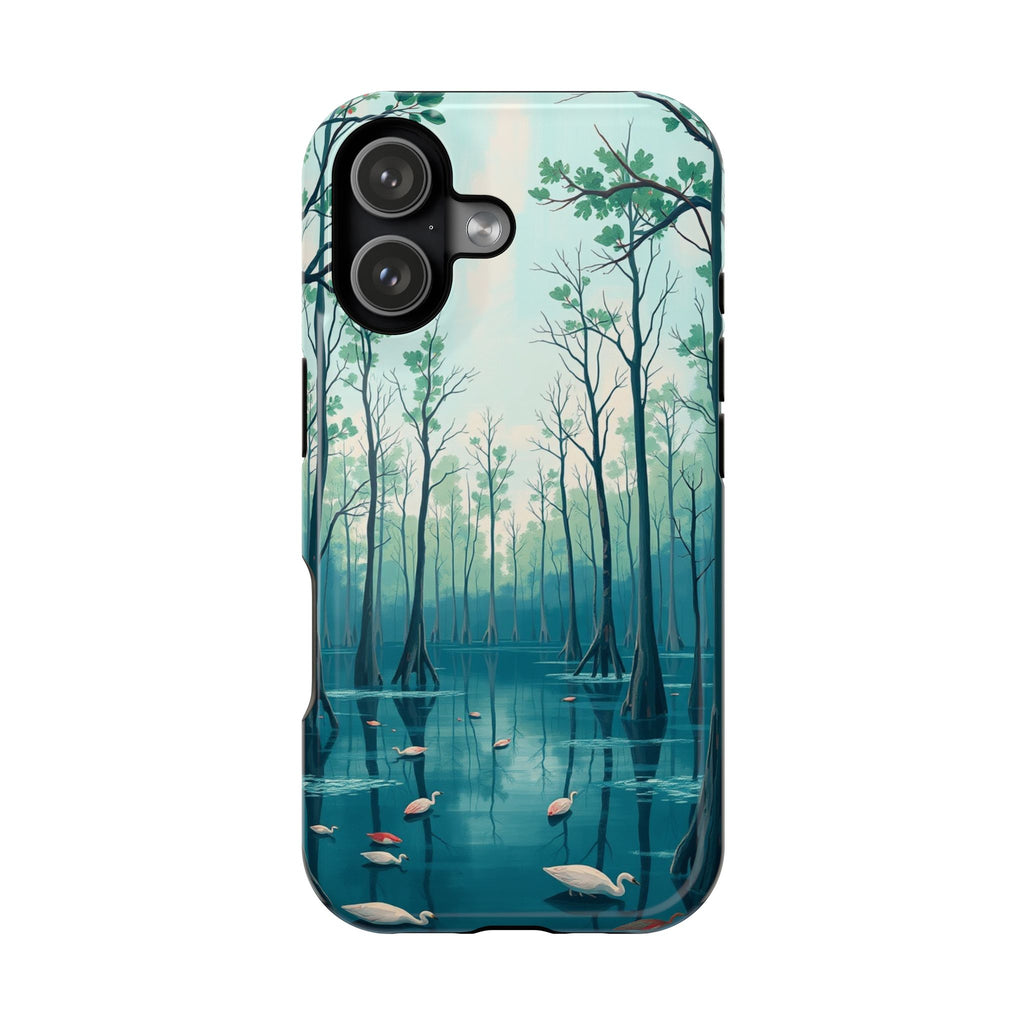 iPhone Cypress Swamp Electric Art Bold Modern Everyday Snap Case · iPhone Case