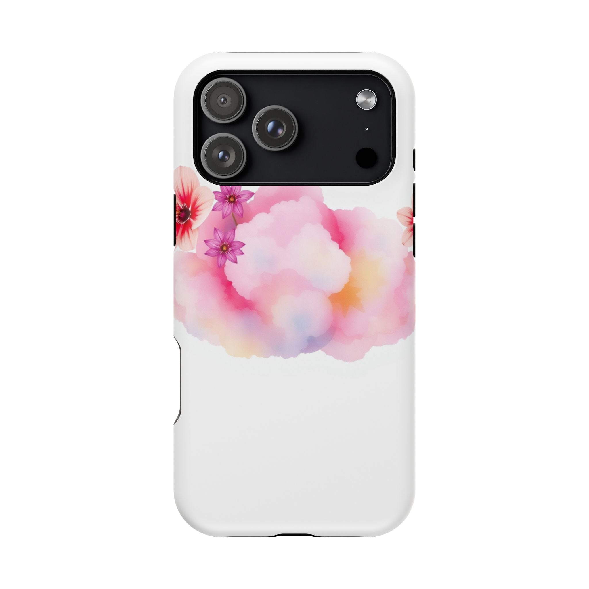 iPhone Pastel Floral Cloud Vibrant Watercolor Carry Case Slim Snap Case · iPhone