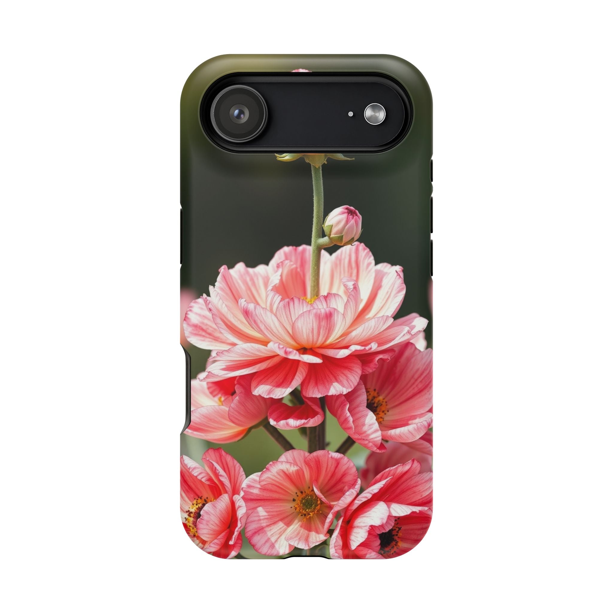iPhone Ranunculus Stack Vibrant Watercolor Slim Snap Case · iPhone Case
