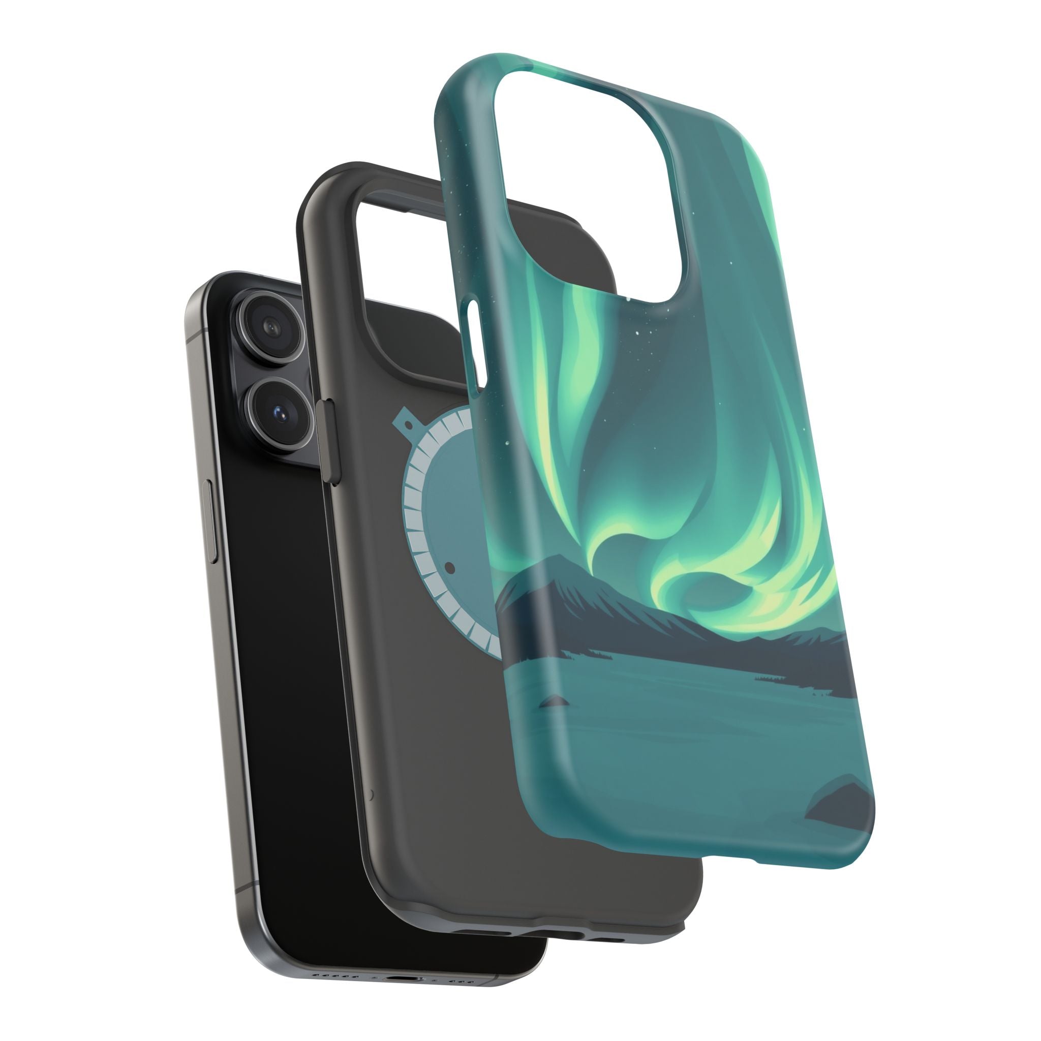 iPhone Northern Lights Abstract Geometric Slim iPhone Everyday Designer · iPhone