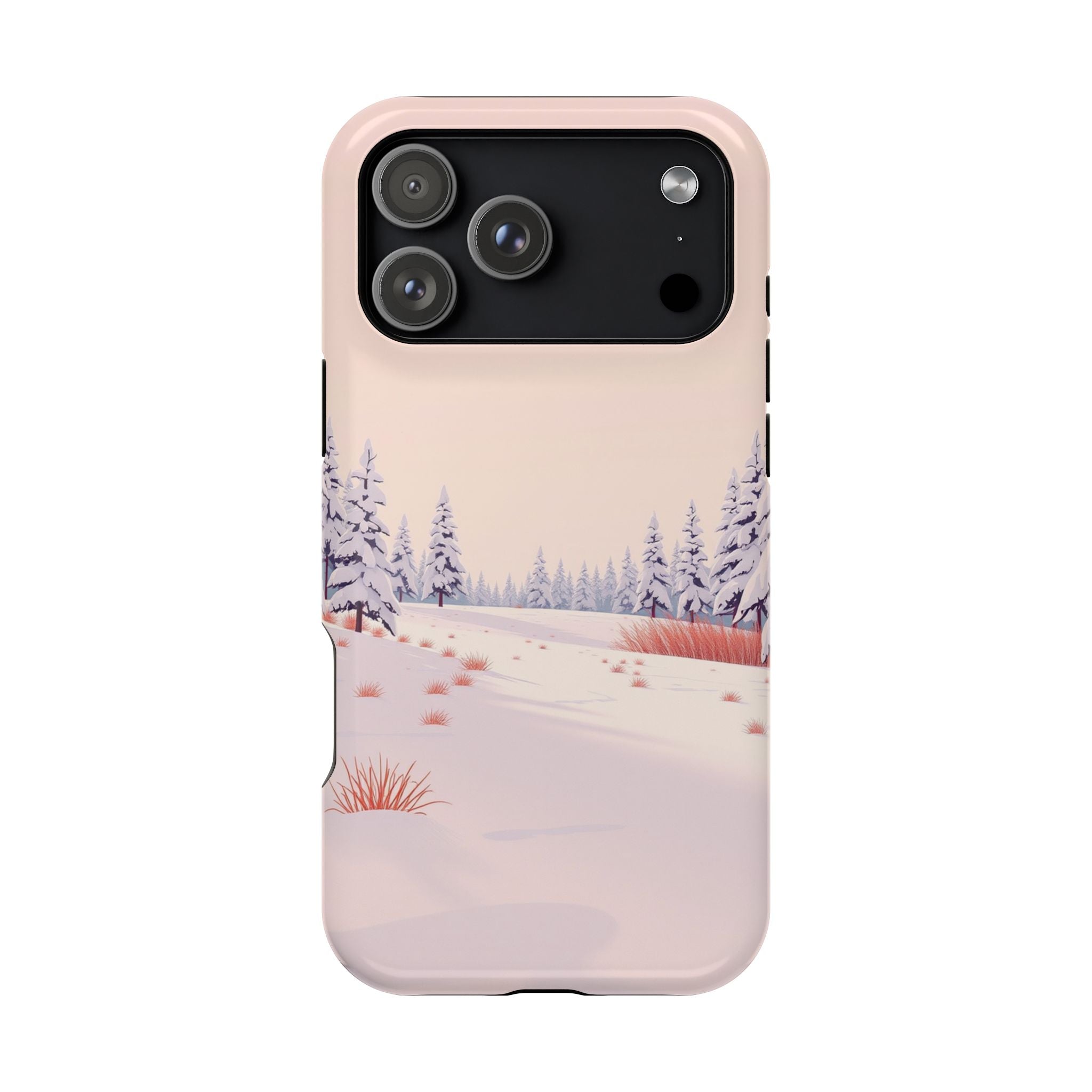 iPhone Snow Field Vintage Retro Poster Slim Everyday Designer Case · iPhone Case