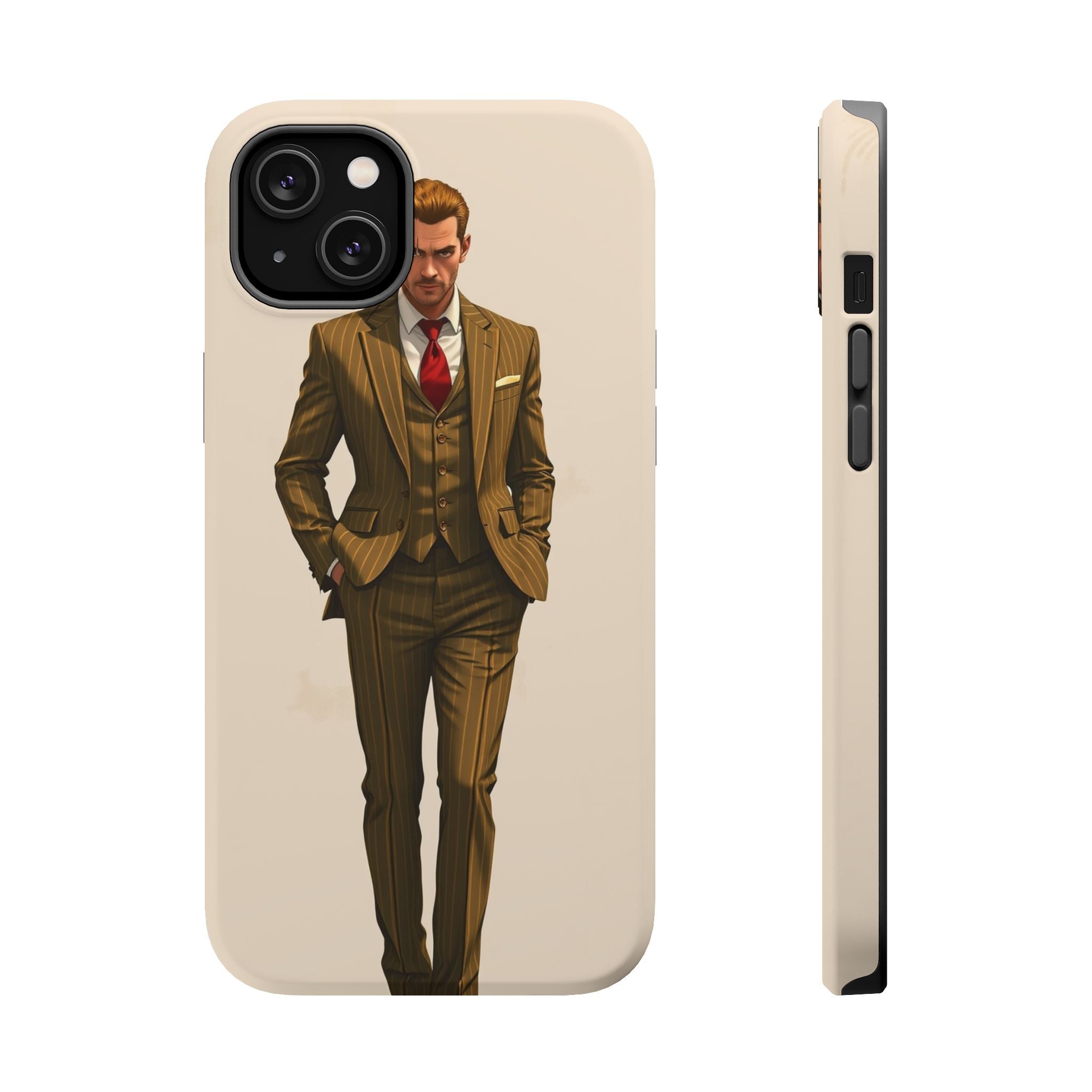 iPhone Pinstripe Suit Grunge Distressed Slim Everyday Designer Case · iPhone Cas