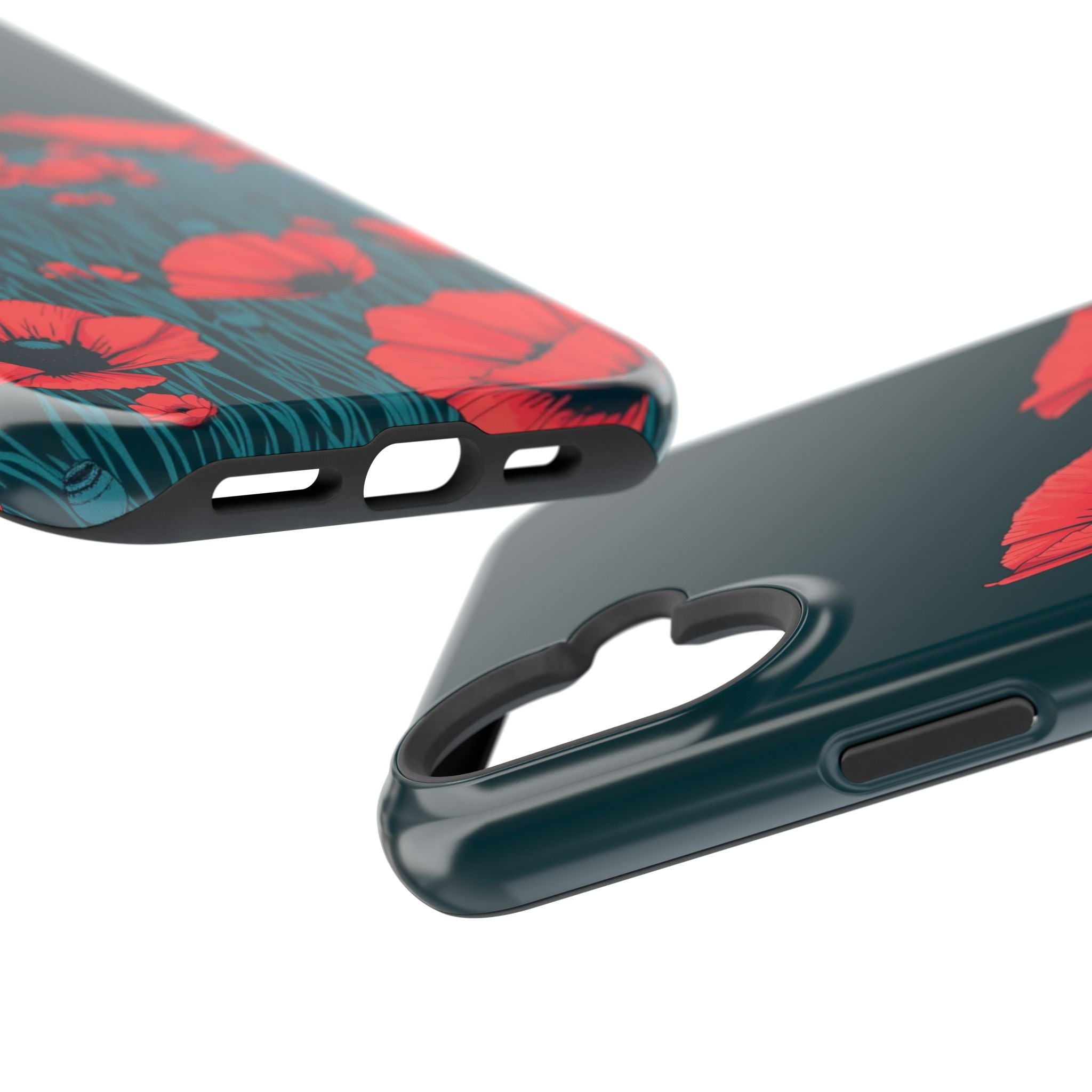 iPhone Poppy Field Dark Gothic Ink Clean Minimal Snap Cas Slim Snap Case · iPhon