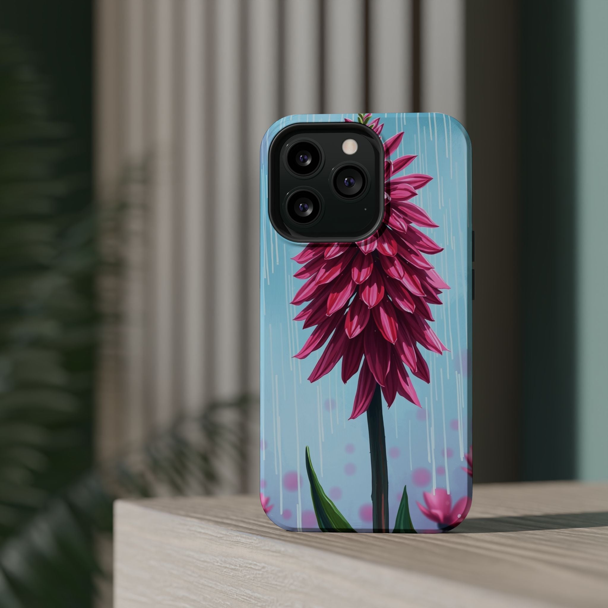 iPhone Cyan And Magenta Spring Shower Bloom Slim iPhone Everyday · iPhone Case